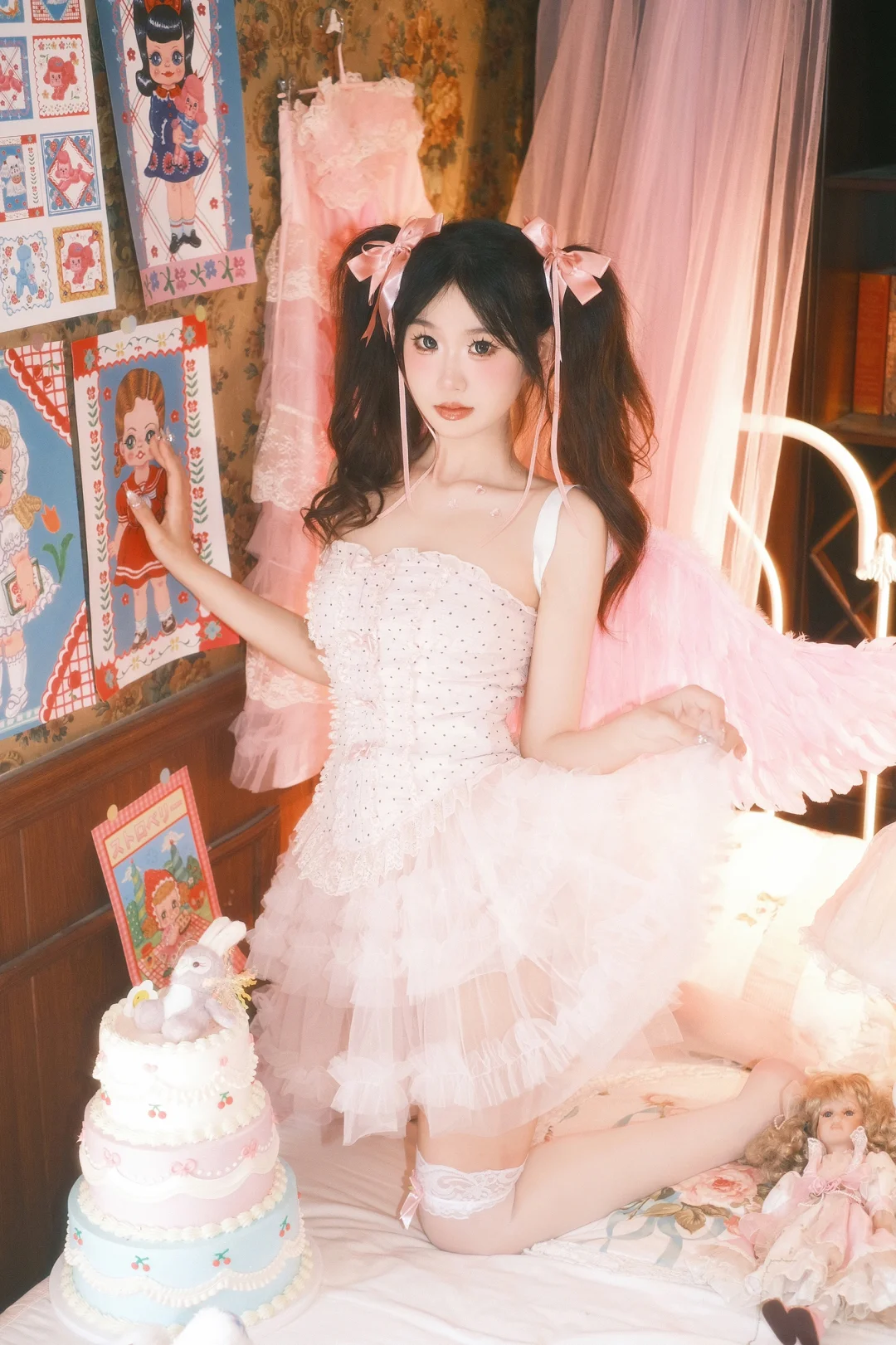 梦幻少女核，粉色💕小天使👼🏻 | 西安约拍