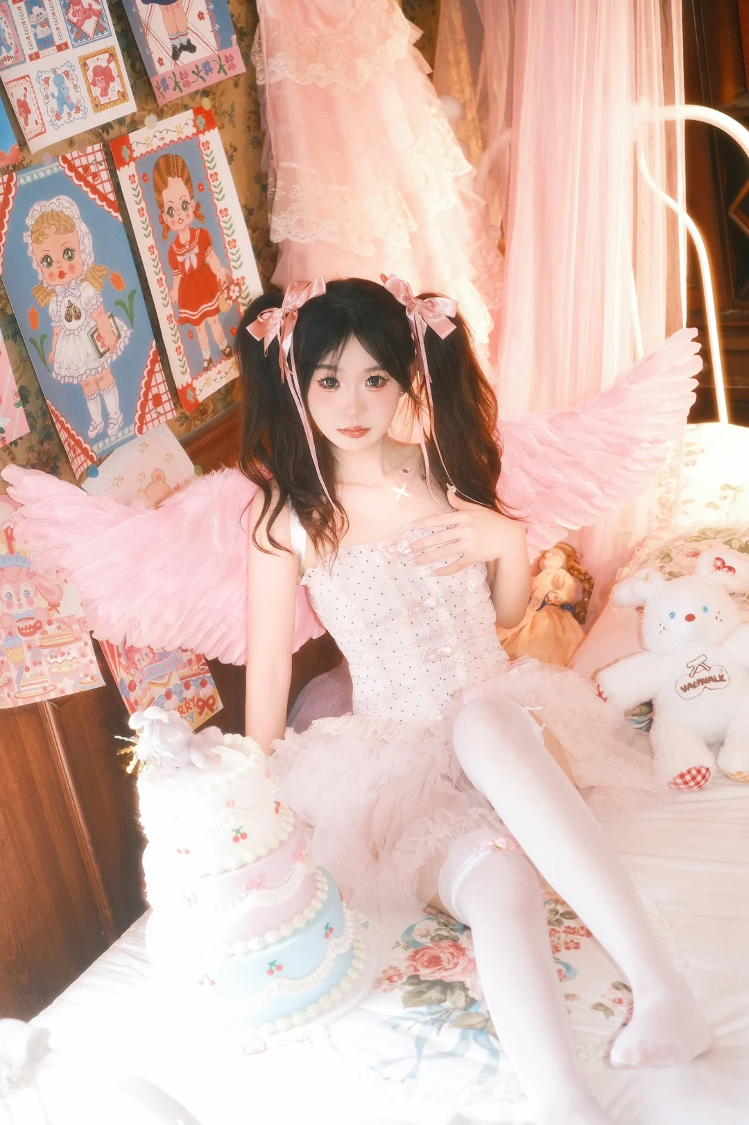 梦幻少女核，粉色💕小天使👼🏻 | 西安约拍