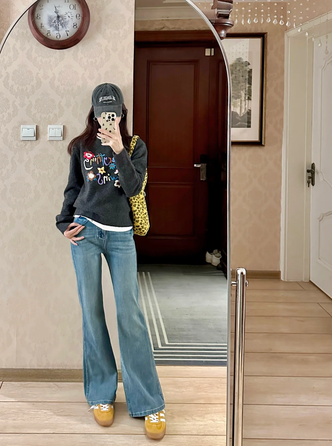 🍂☕️美式复古～牛仔裤+毛衣