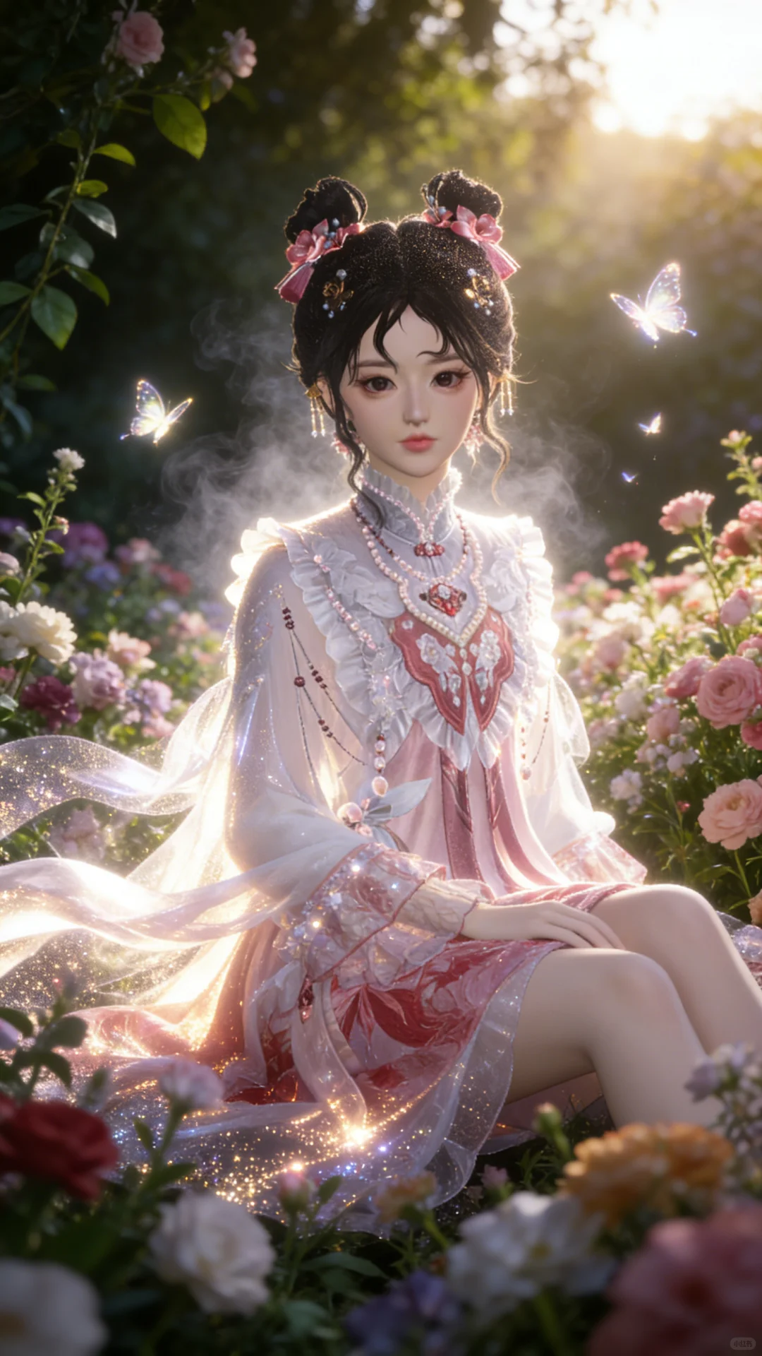 少东瓜花园戏蝶」燕云拍照ai指令