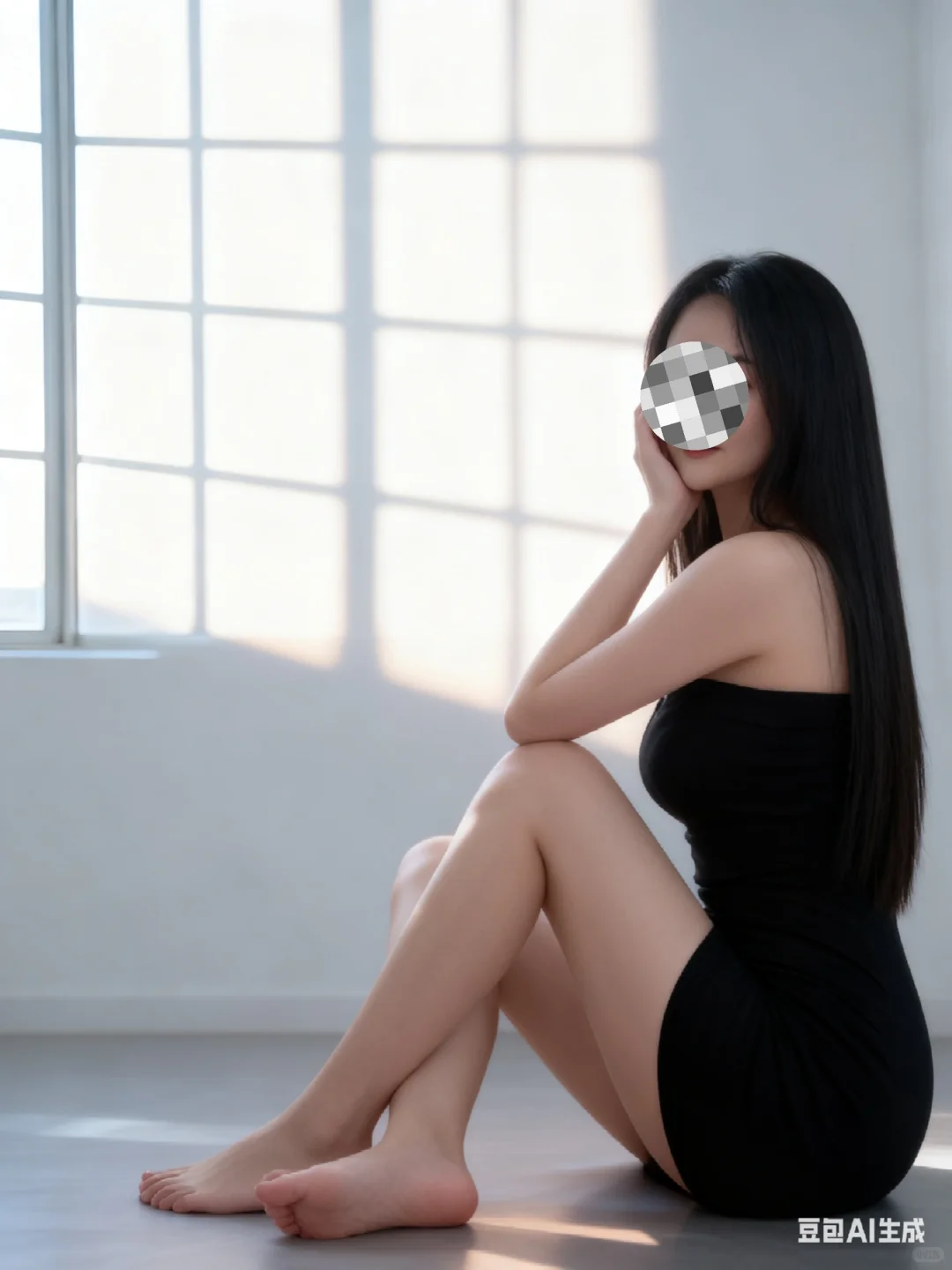 豆包Ai修图口令，钓系御姐写真