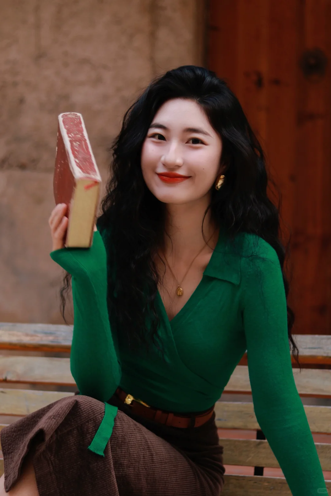 港风拍照穿搭公式🟢➕🟤好绝！附滤镜