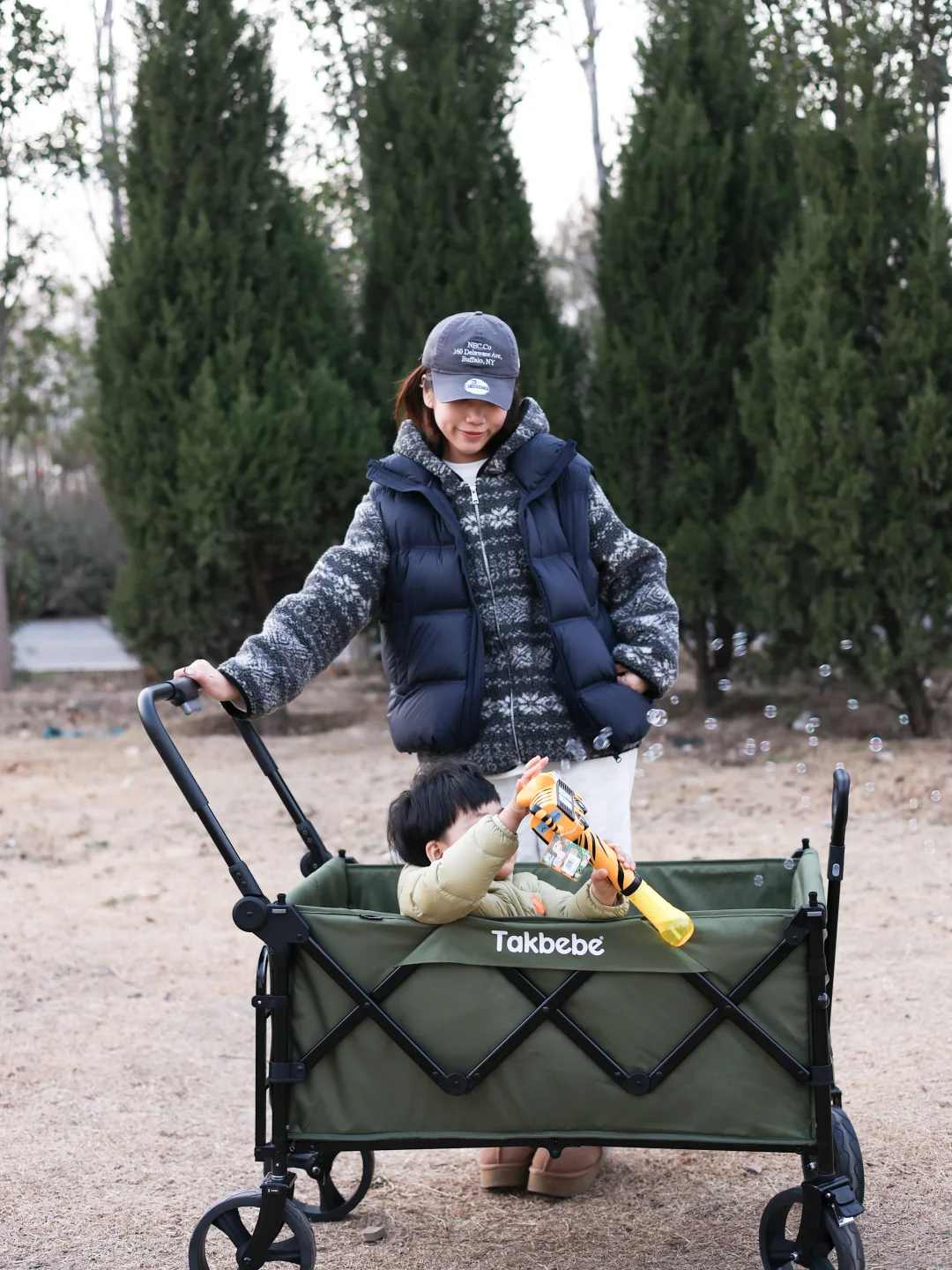 带娃露营的快乐，全靠这辆takbebe双旅车✨