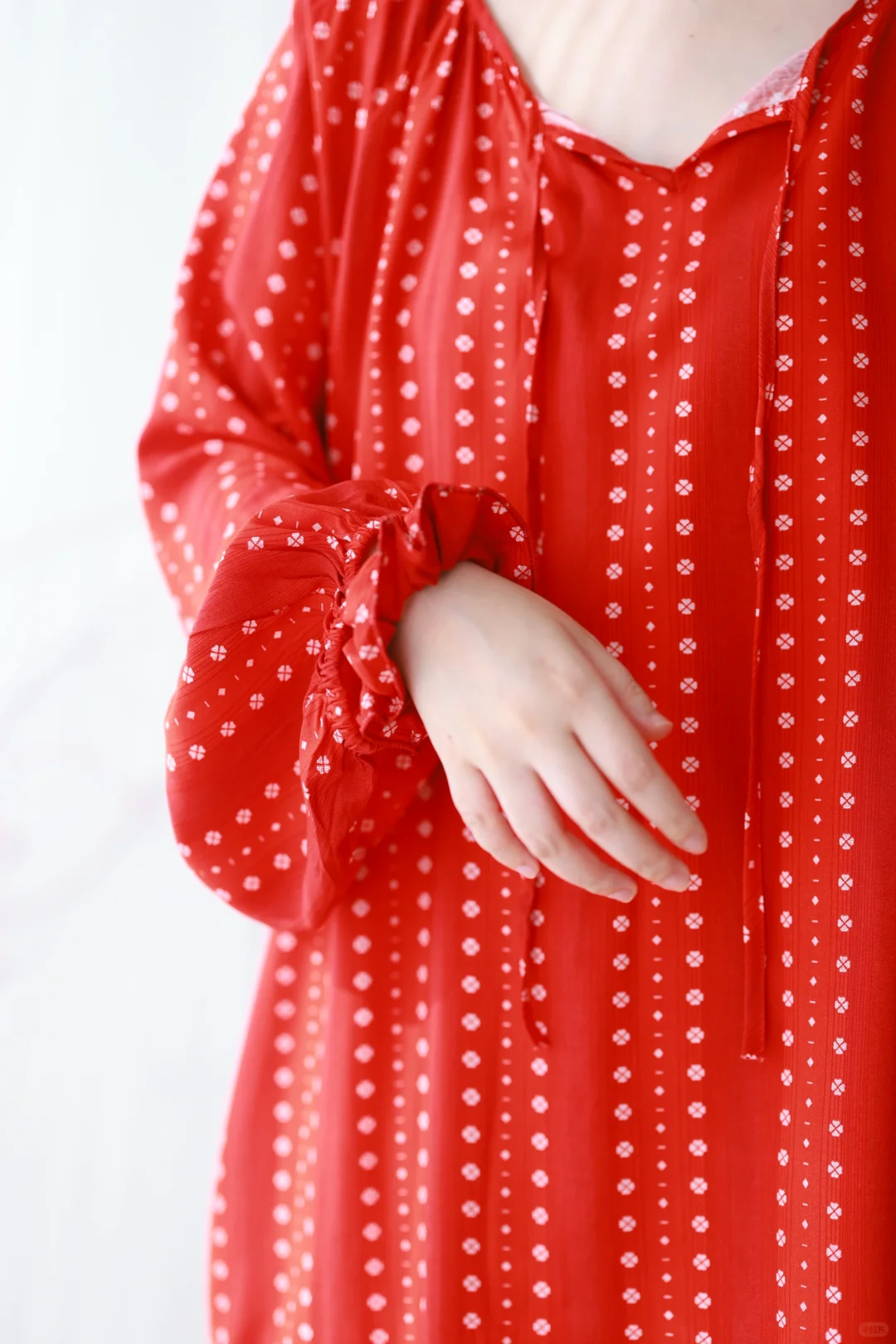 朱红色套装，宽松灵动复古🍒免穿内衣好解放