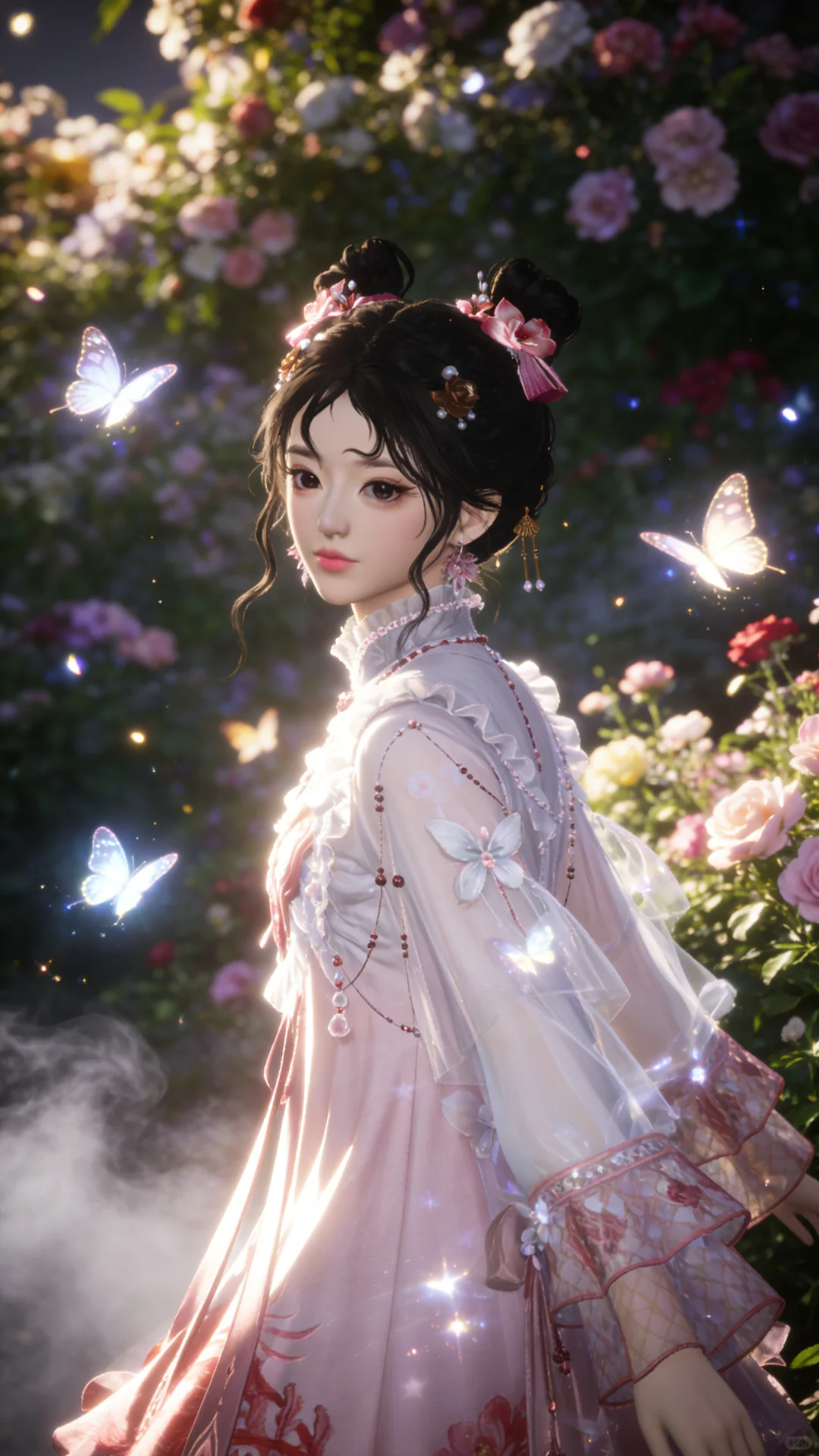 少东瓜花园戏蝶」燕云拍照ai指令