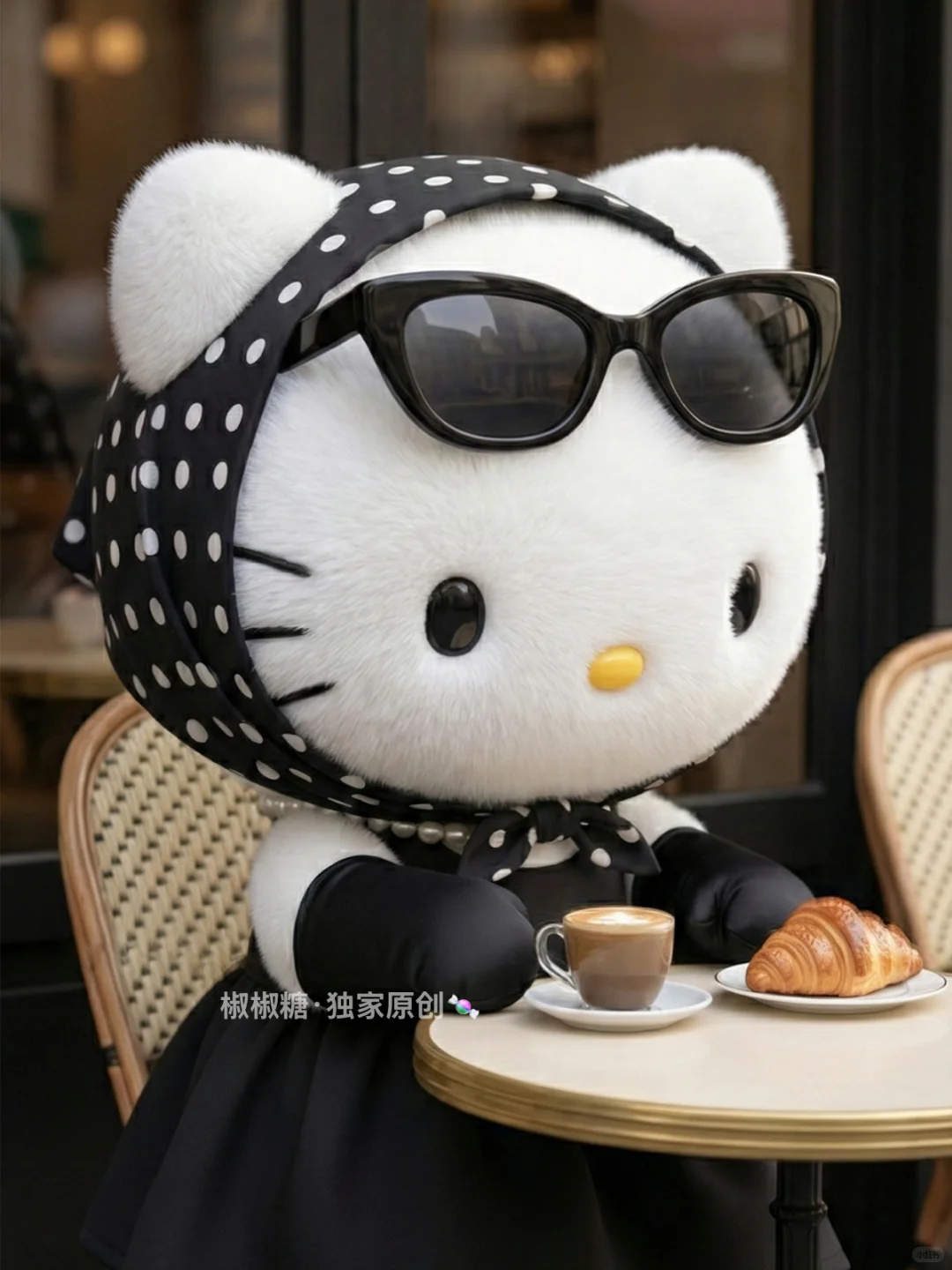 🕶HelloKitty×赫本风｜壁纸🎀