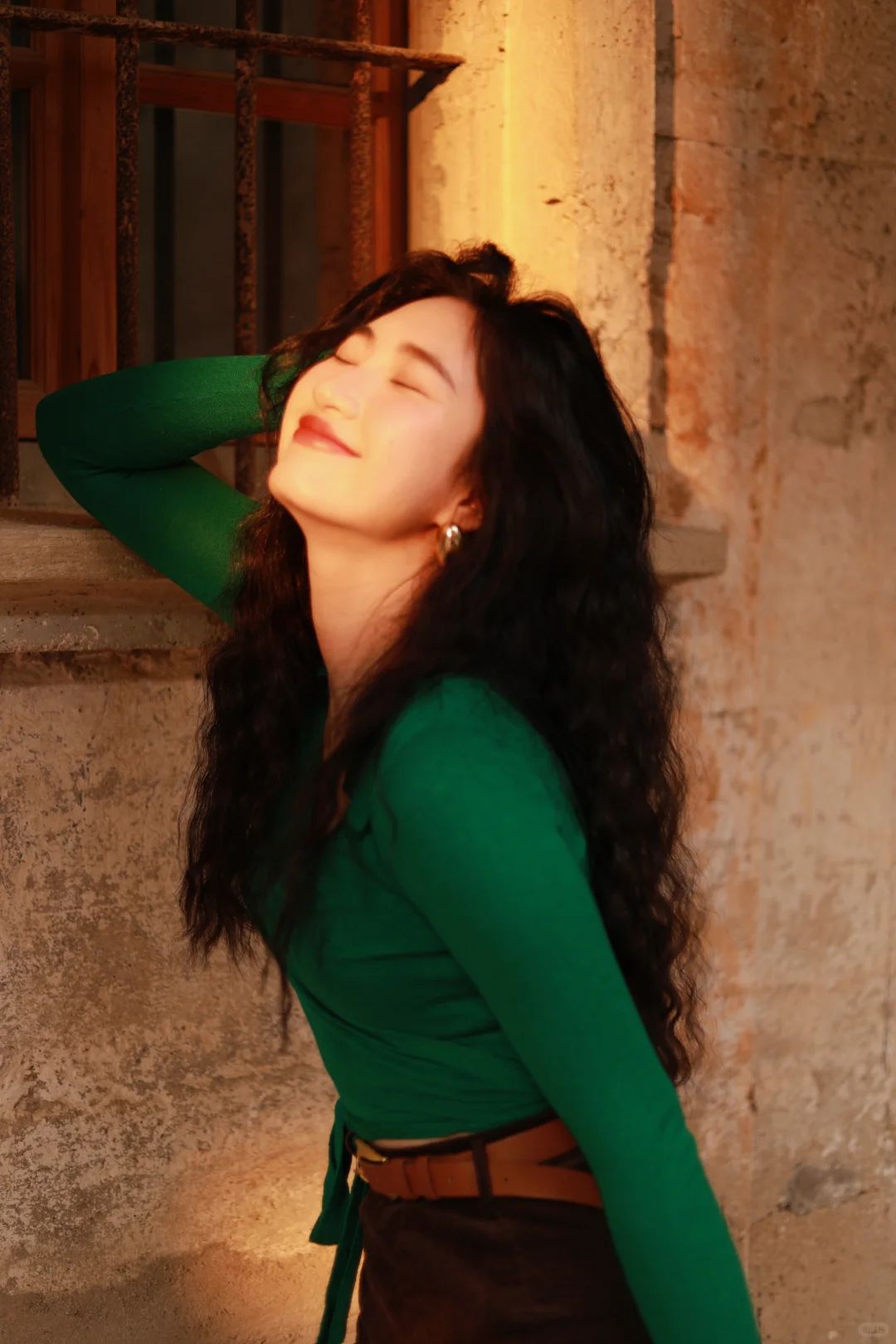 港风拍照穿搭公式🟢➕🟤好绝！附滤镜