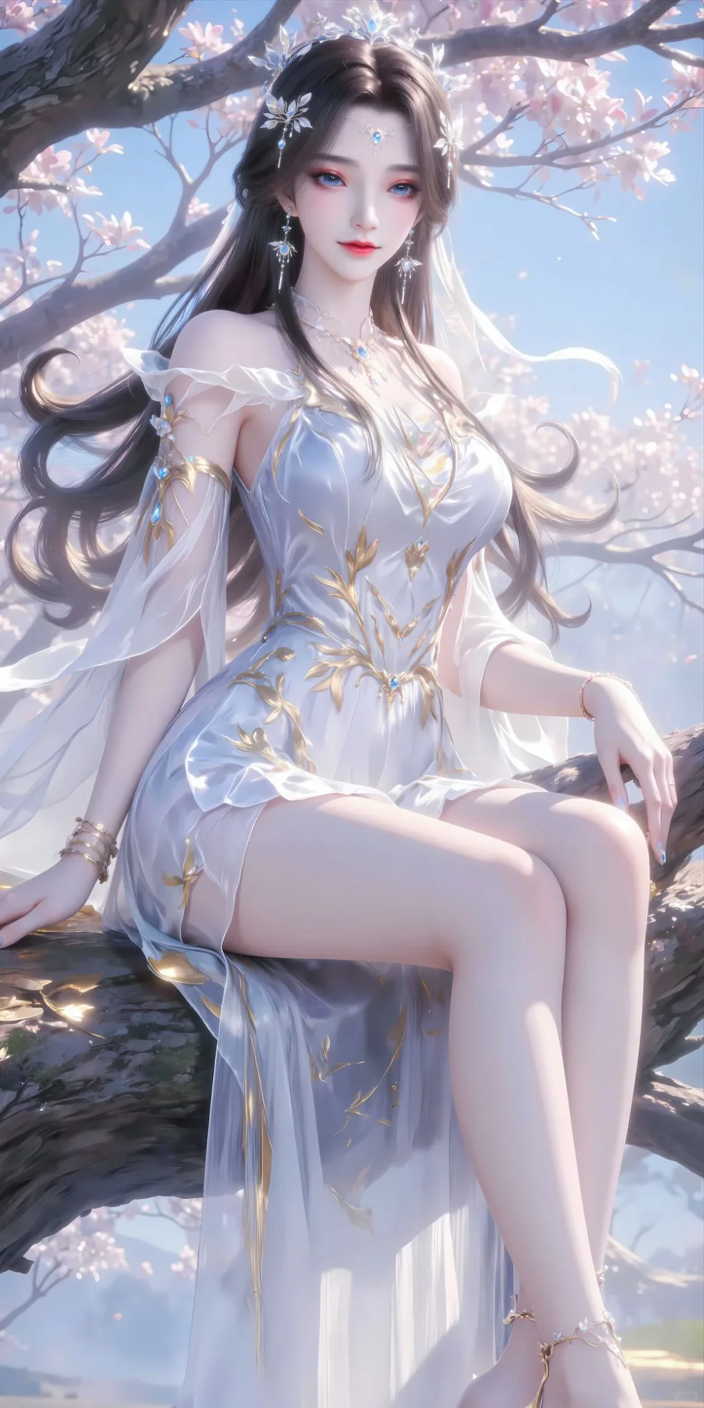 女神记｜安妙依遮天动漫壁纸国漫AI美女高清