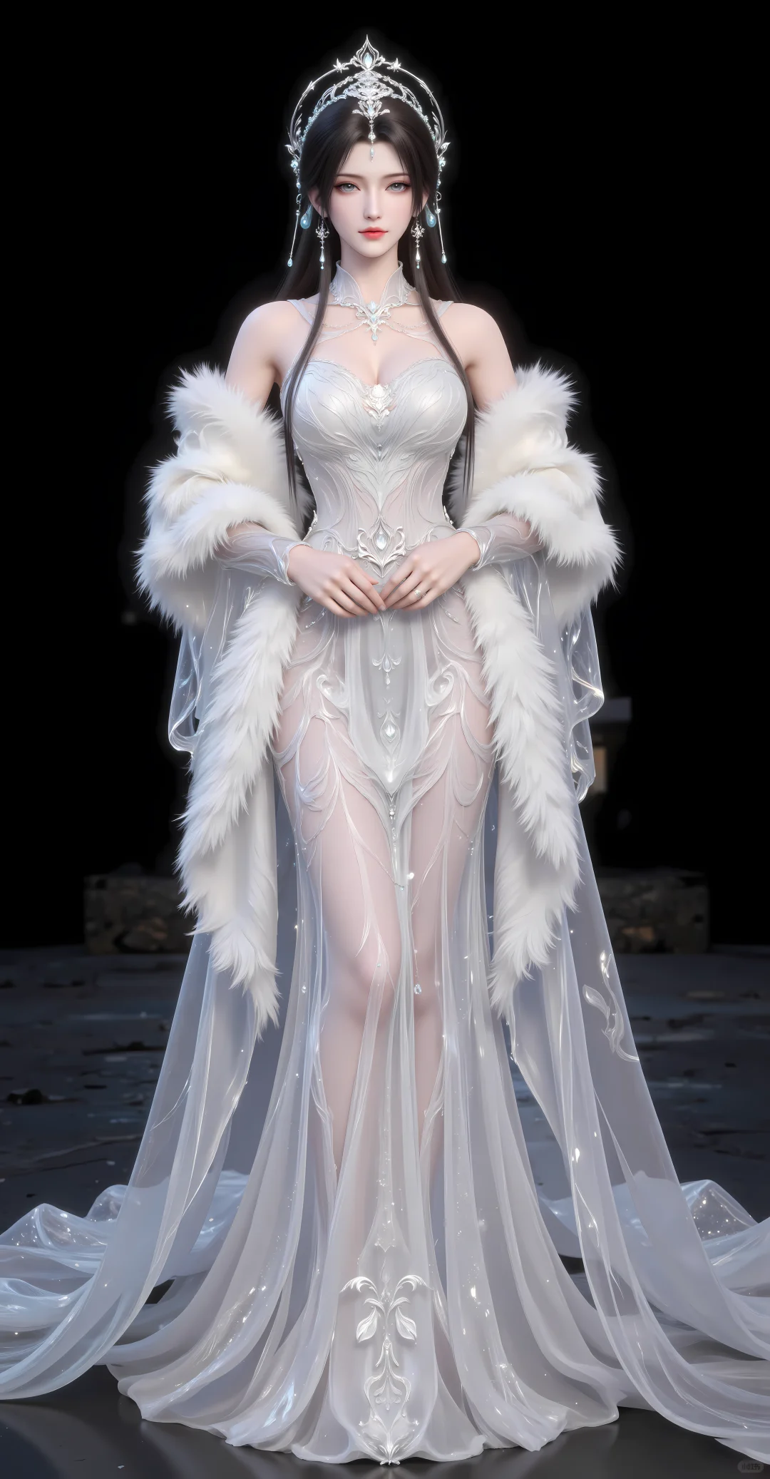 「壁纸」清漪，九头身女神天花板