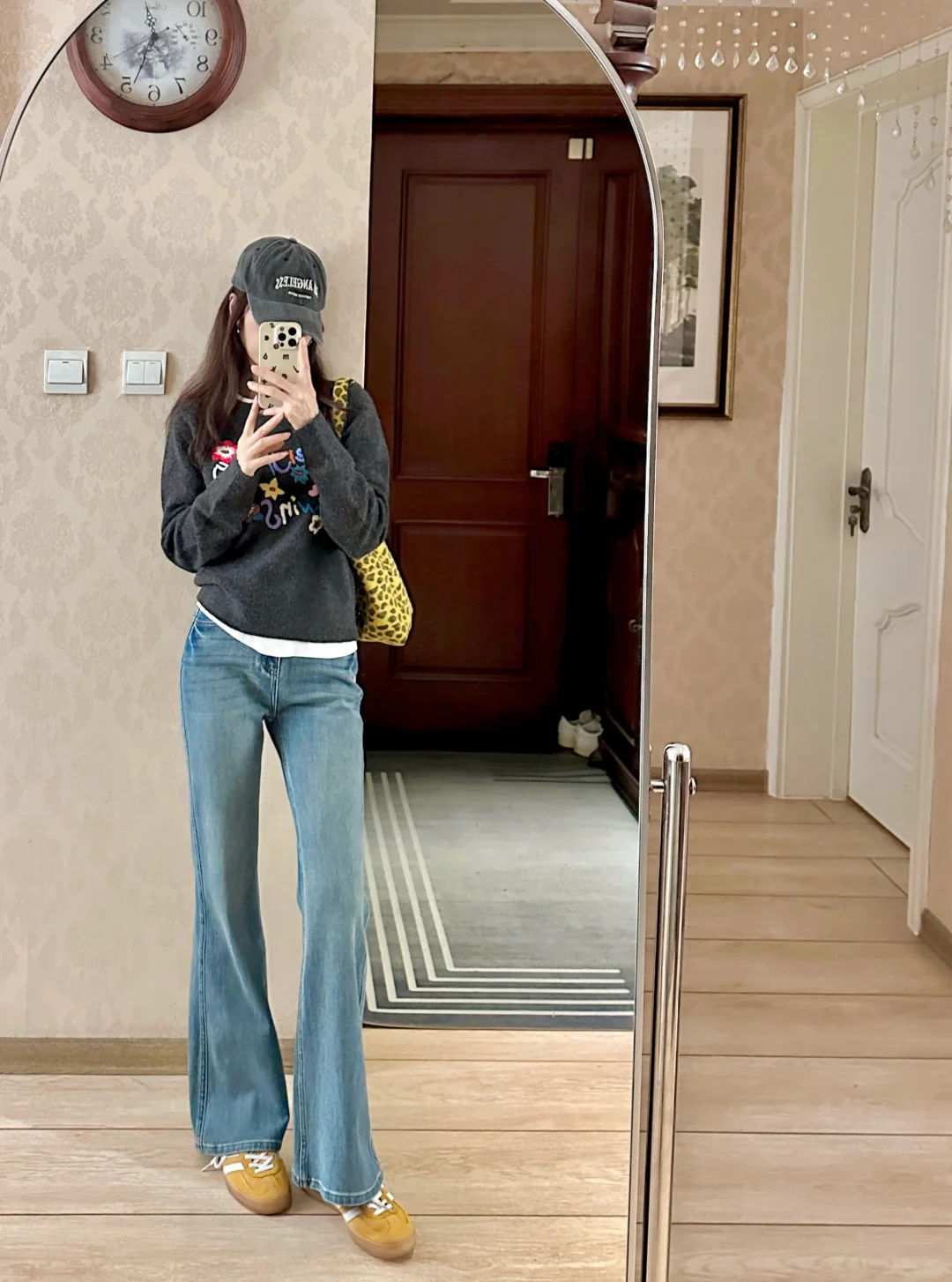 🍂☕️美式复古～牛仔裤+毛衣