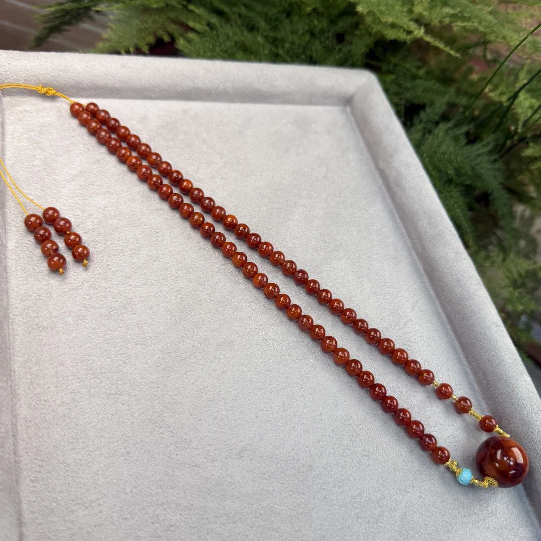 美哭！天然南红女神链，绝绝子😍