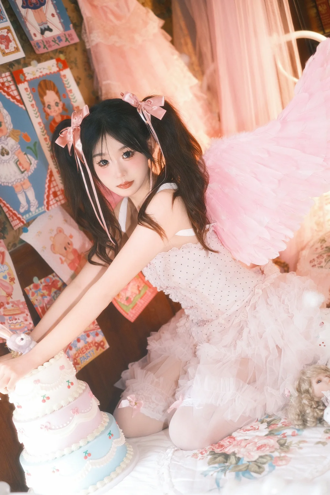 梦幻少女核，粉色💕小天使👼🏻 | 西安约拍