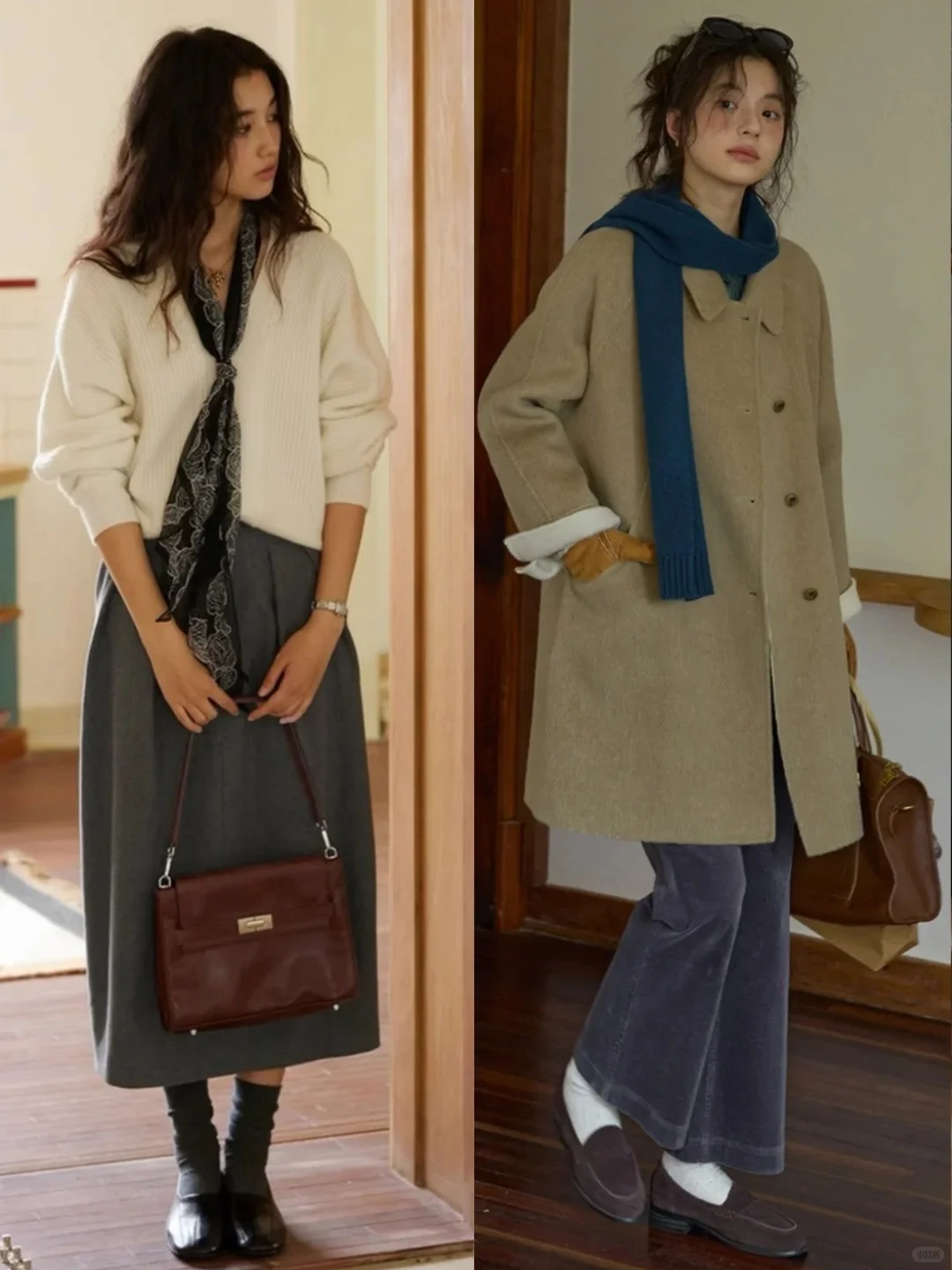 秋冬穿什么 | 法式复古时髦色彩叠穿搭配