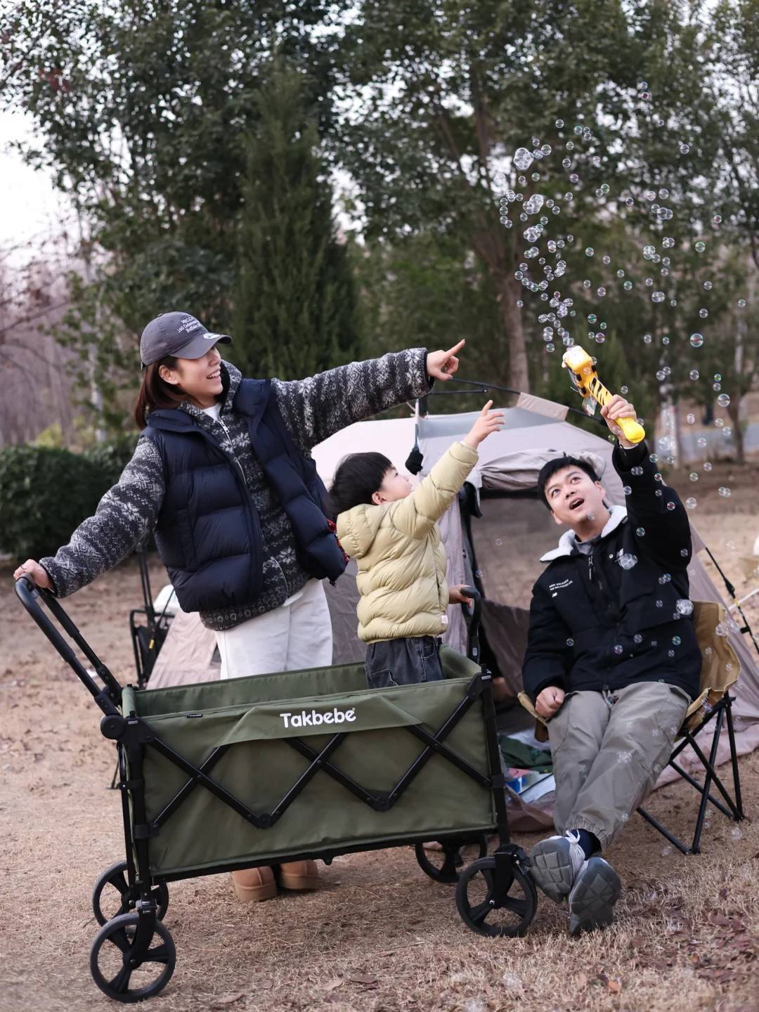带娃露营的快乐，全靠这辆takbebe双旅车✨