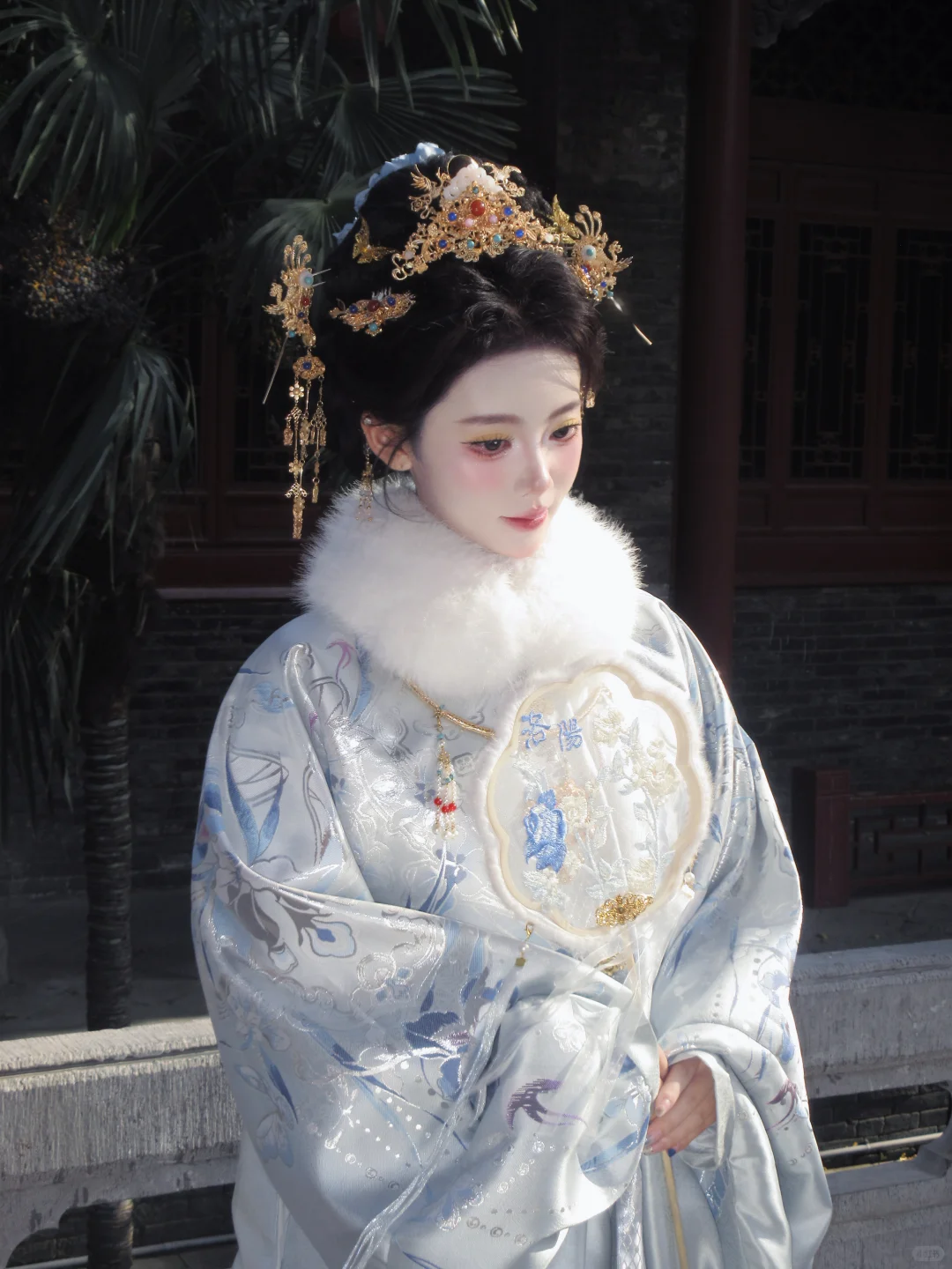 洛邑古城这套明制贵女妆造！直接杀疯汉服圈