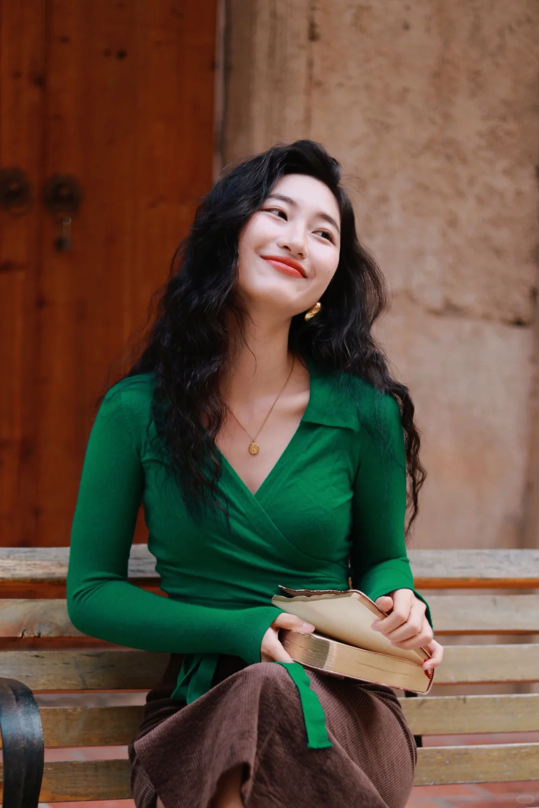 港风拍照穿搭公式🟢➕🟤好绝！附滤镜