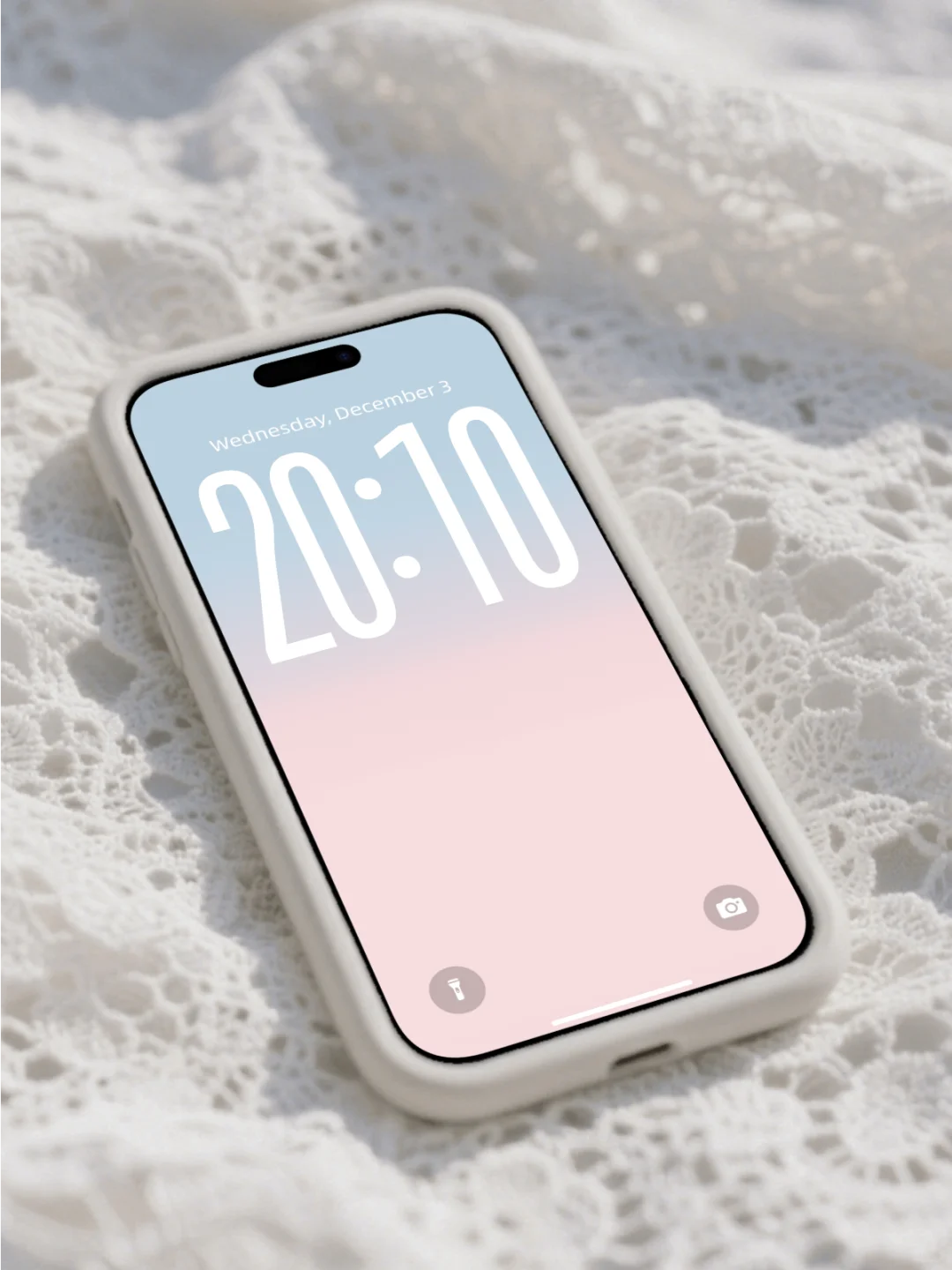 简约才具有的高级感 ios26粉蓝渐变手机壁纸