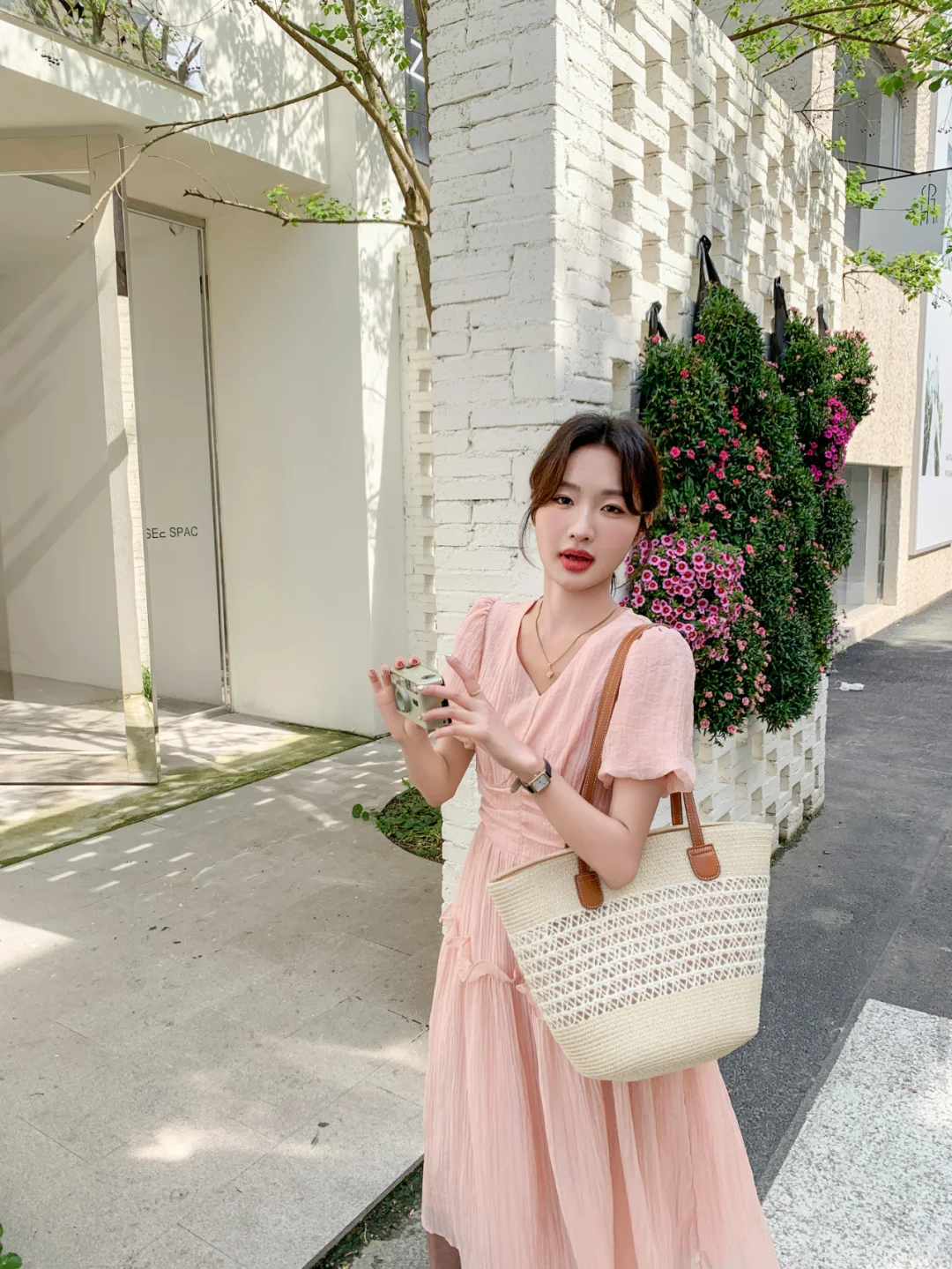 粉裙OOTD/清冷又甜美🎀