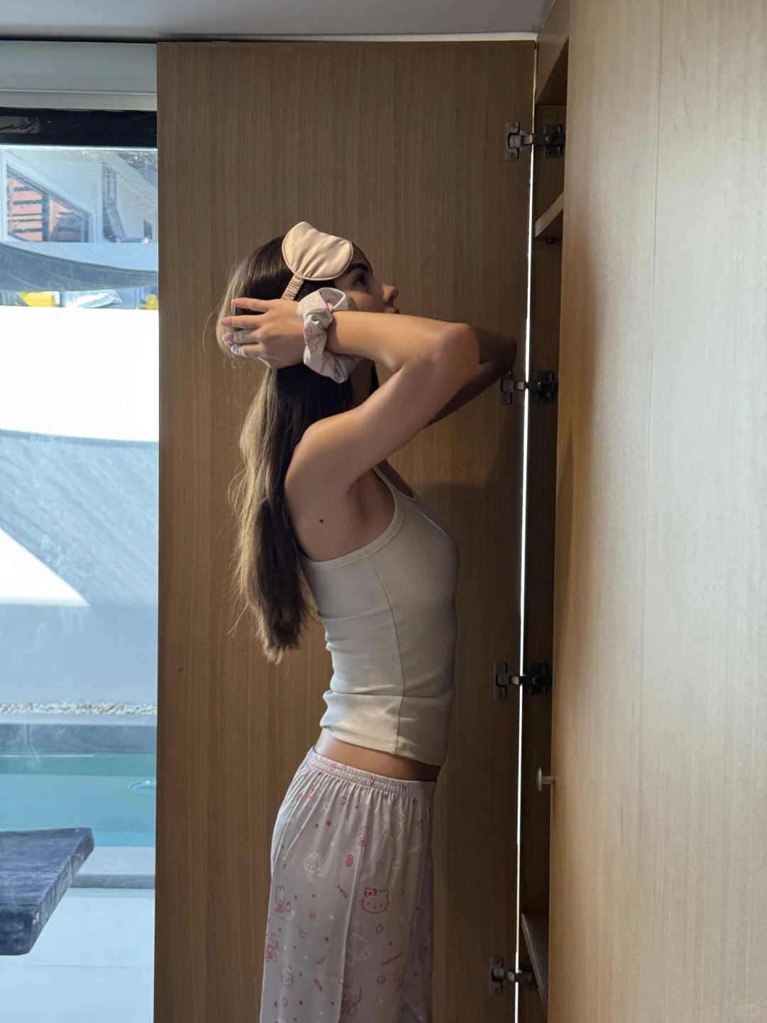 吊带冬天就是我的睡衣！