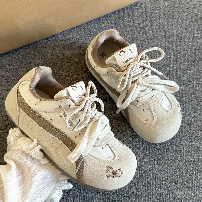 德训鞋女鞋秋季2025新款超火网红百搭休闲潮