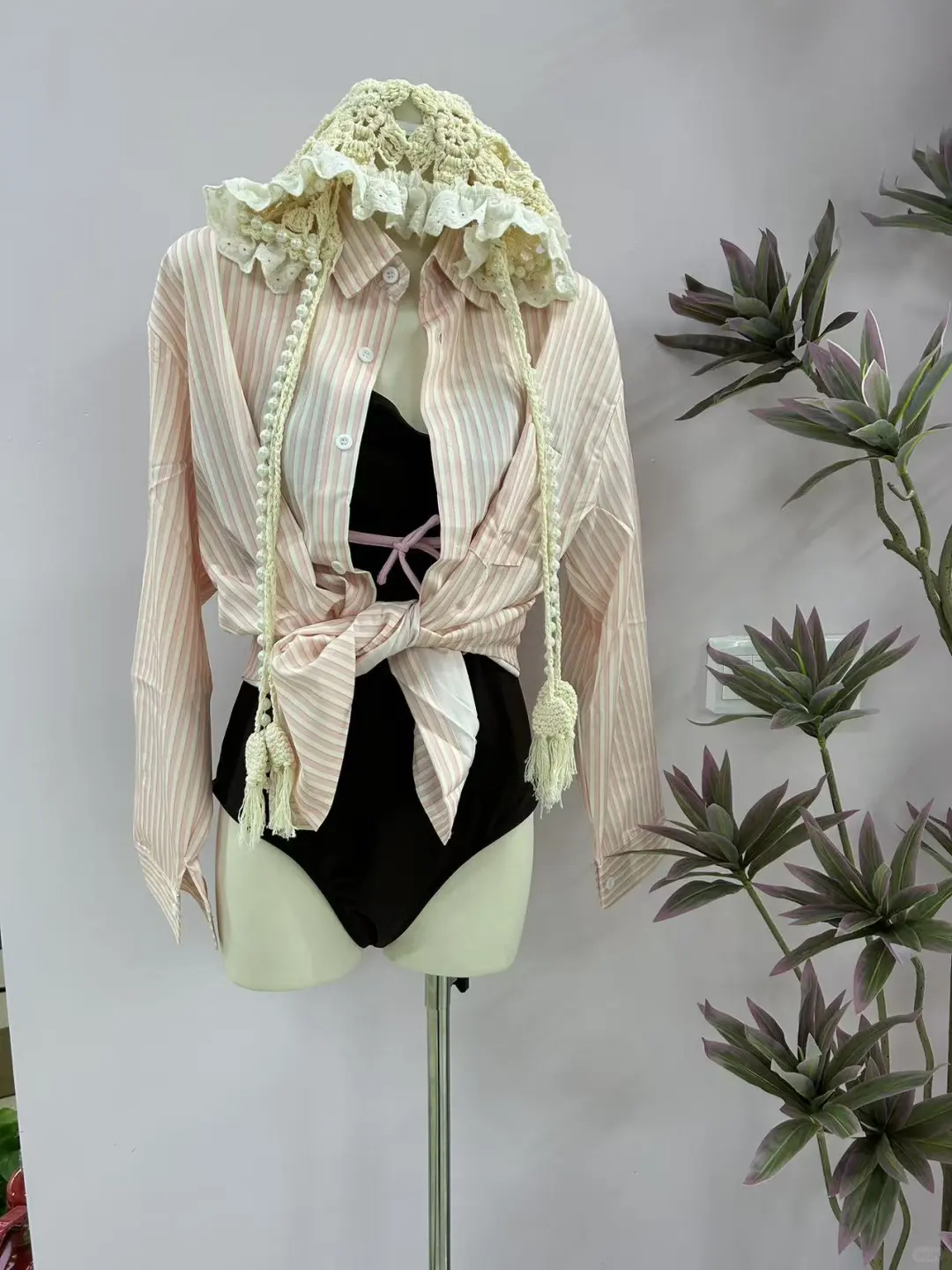 挖到宝！古早甜妹风泳衣也太嗲了吧💐