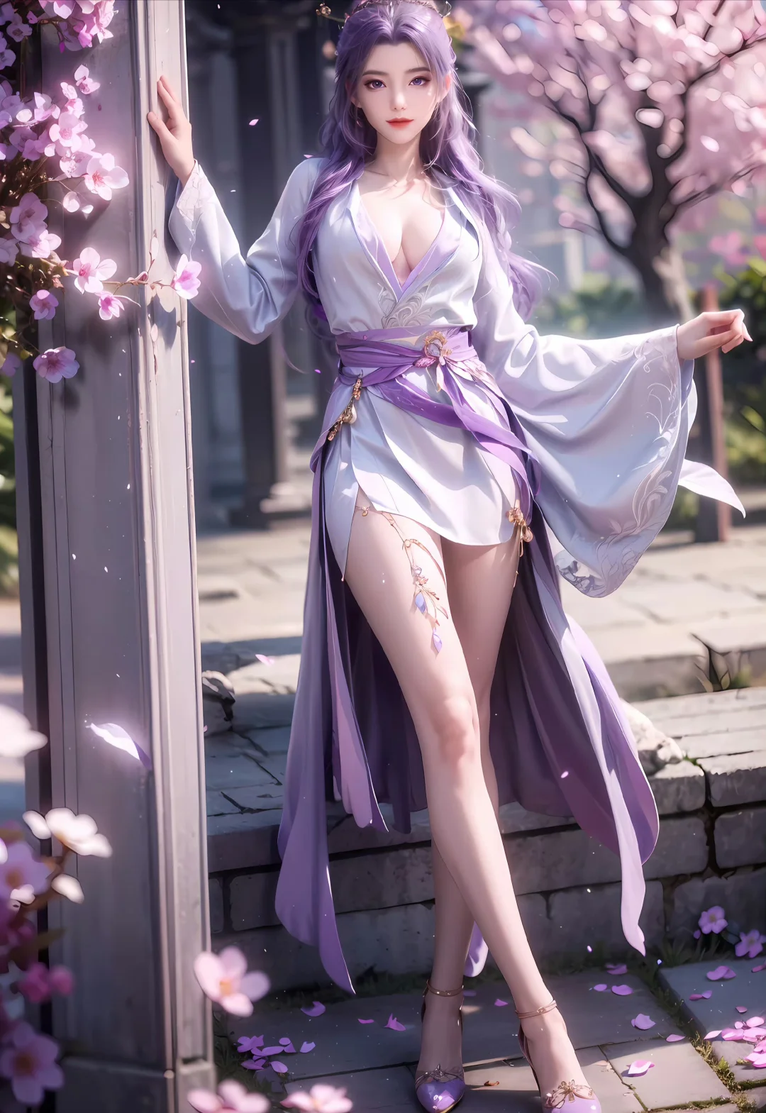 国漫女神云霄穿搭对比，好身材大长腿高颜值