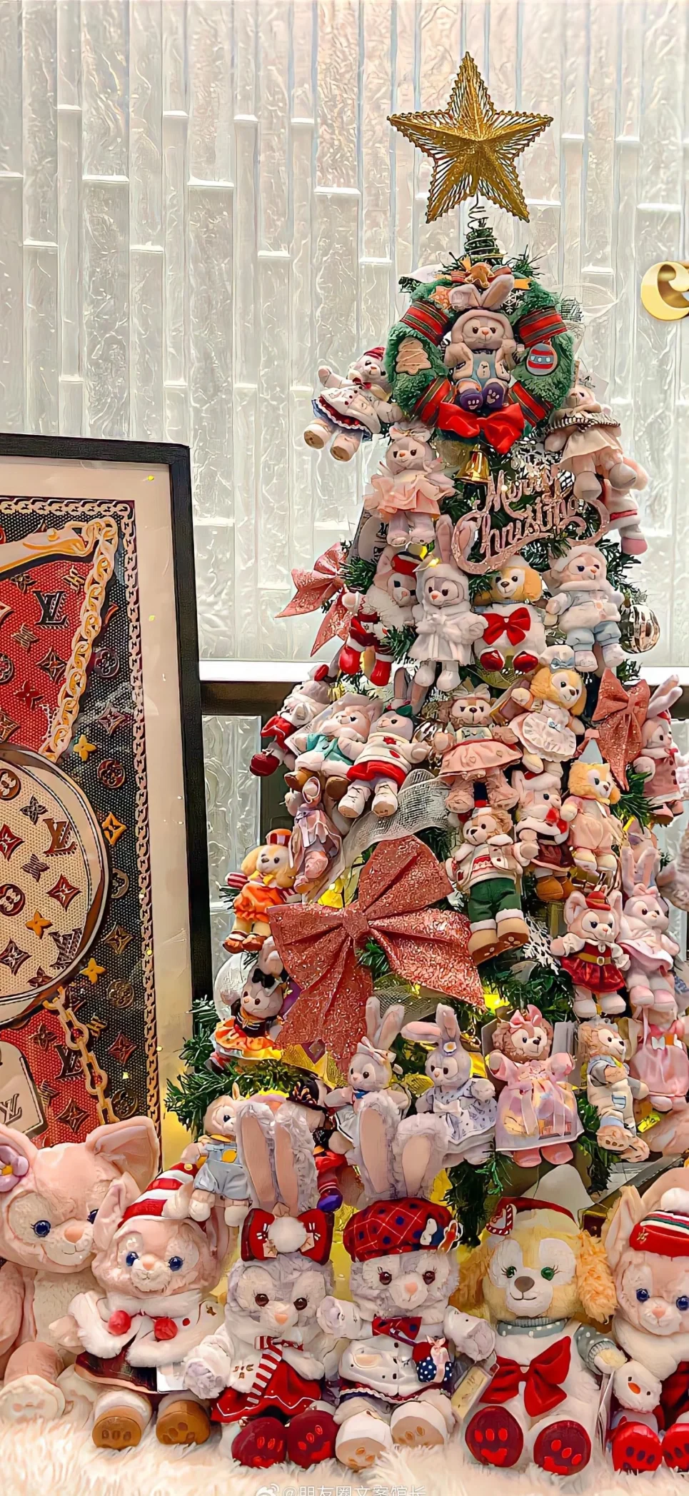 Wallpaper ｜粉色圣诞氛围感全屏壁纸