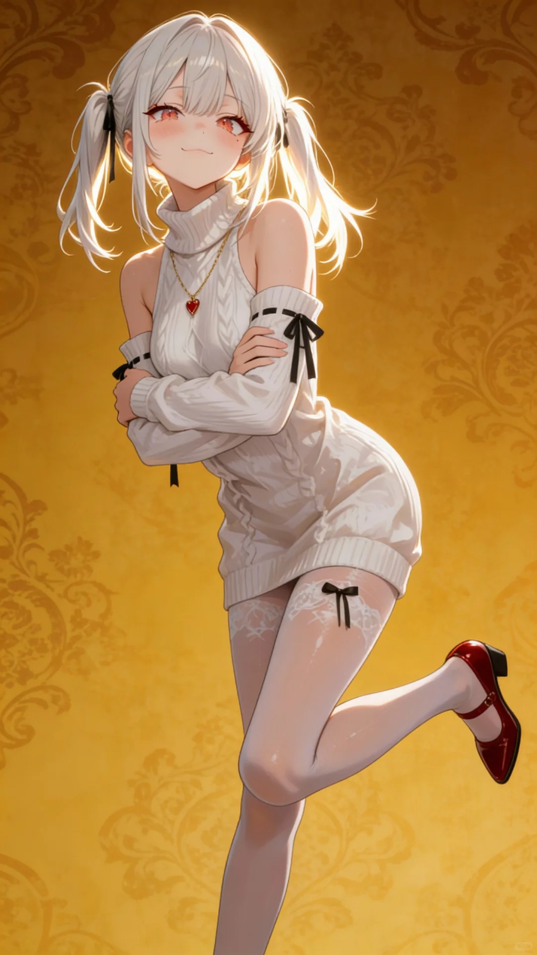 壁纸！！白丝……红鞋……黑色蝴蝶结……