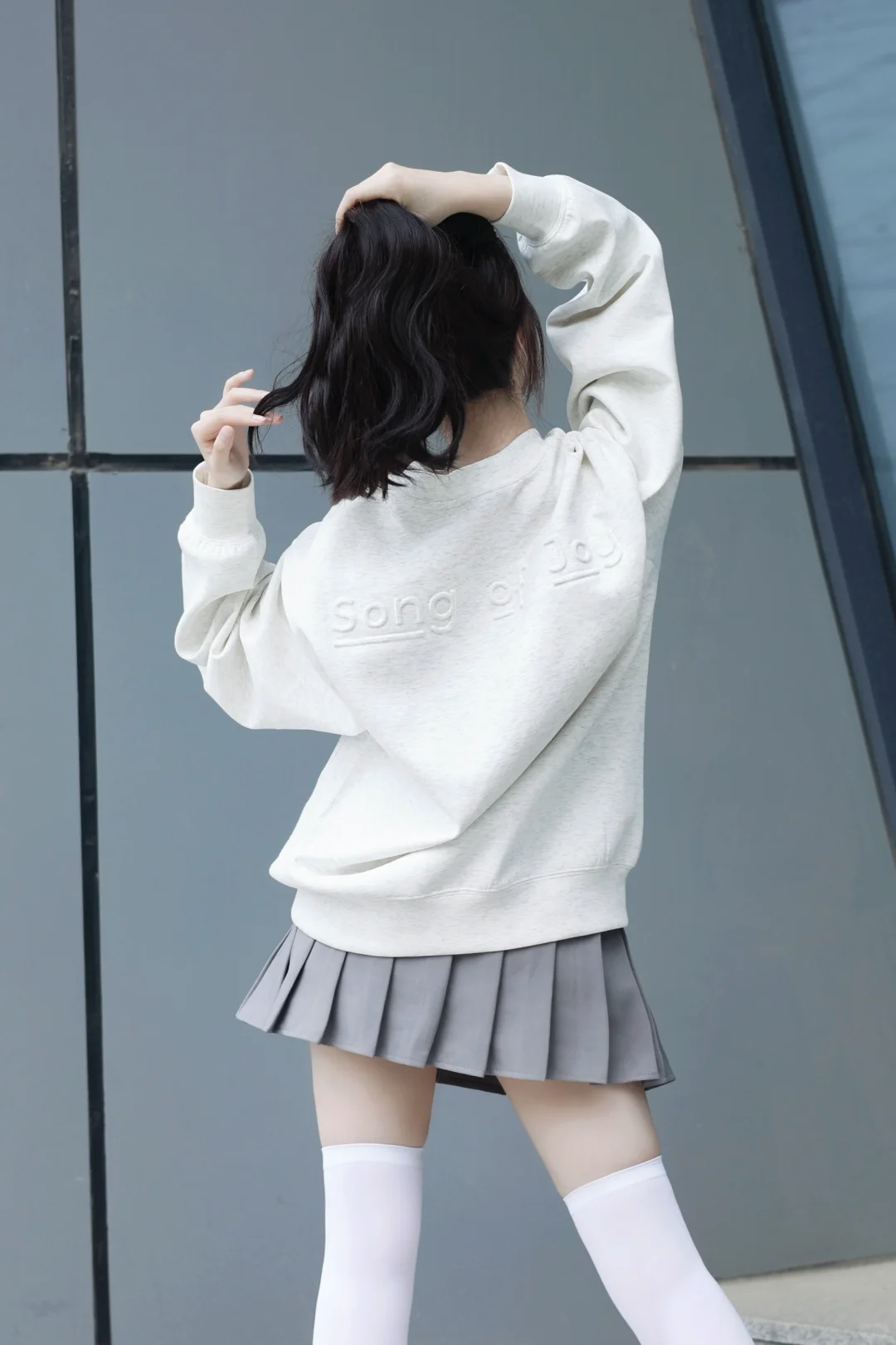 卫衣+白丝 i人喜欢但不敢穿出门系列