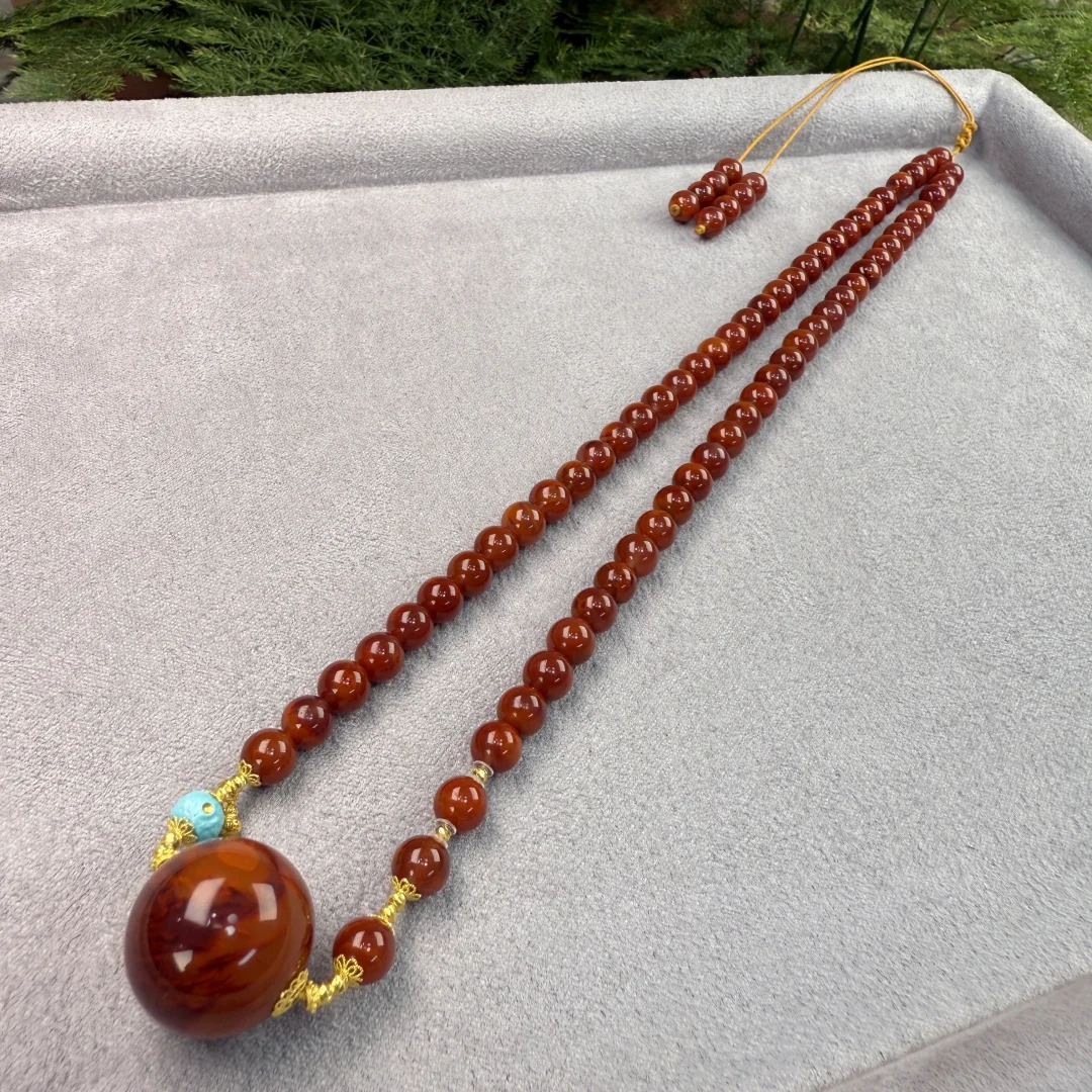 美哭！天然南红女神链，绝绝子😍