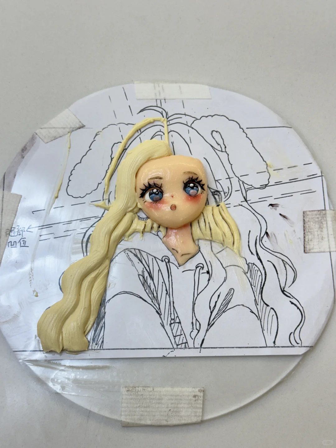 奶油霜手绘之兔子美少女