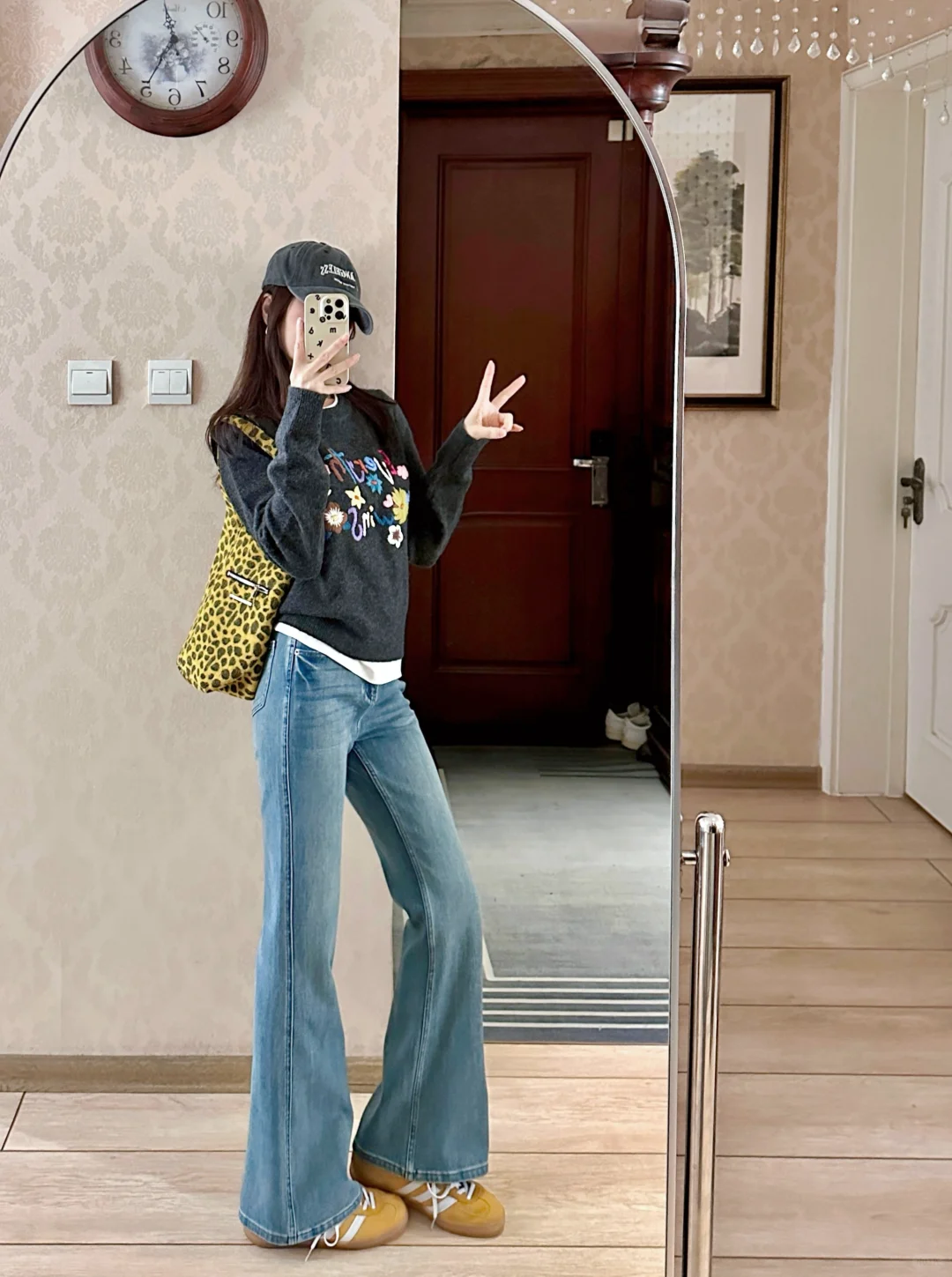 🍂☕️美式复古～牛仔裤+毛衣