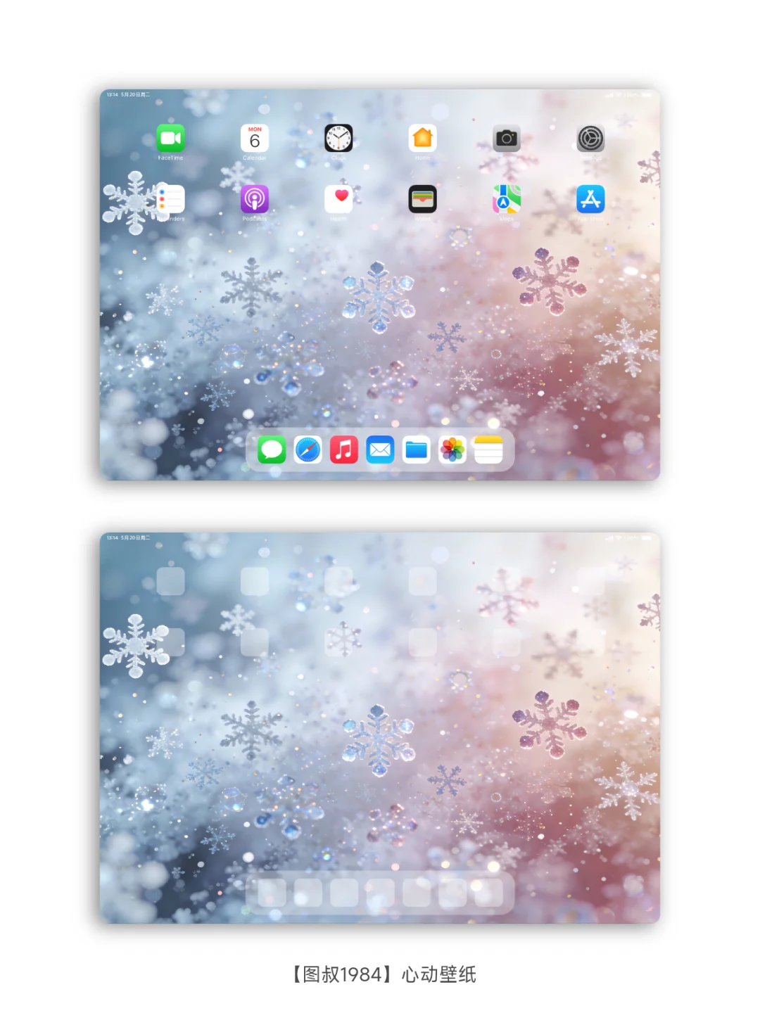 芳华盛世，雪兆丰年，唯美雪花壁纸❄️