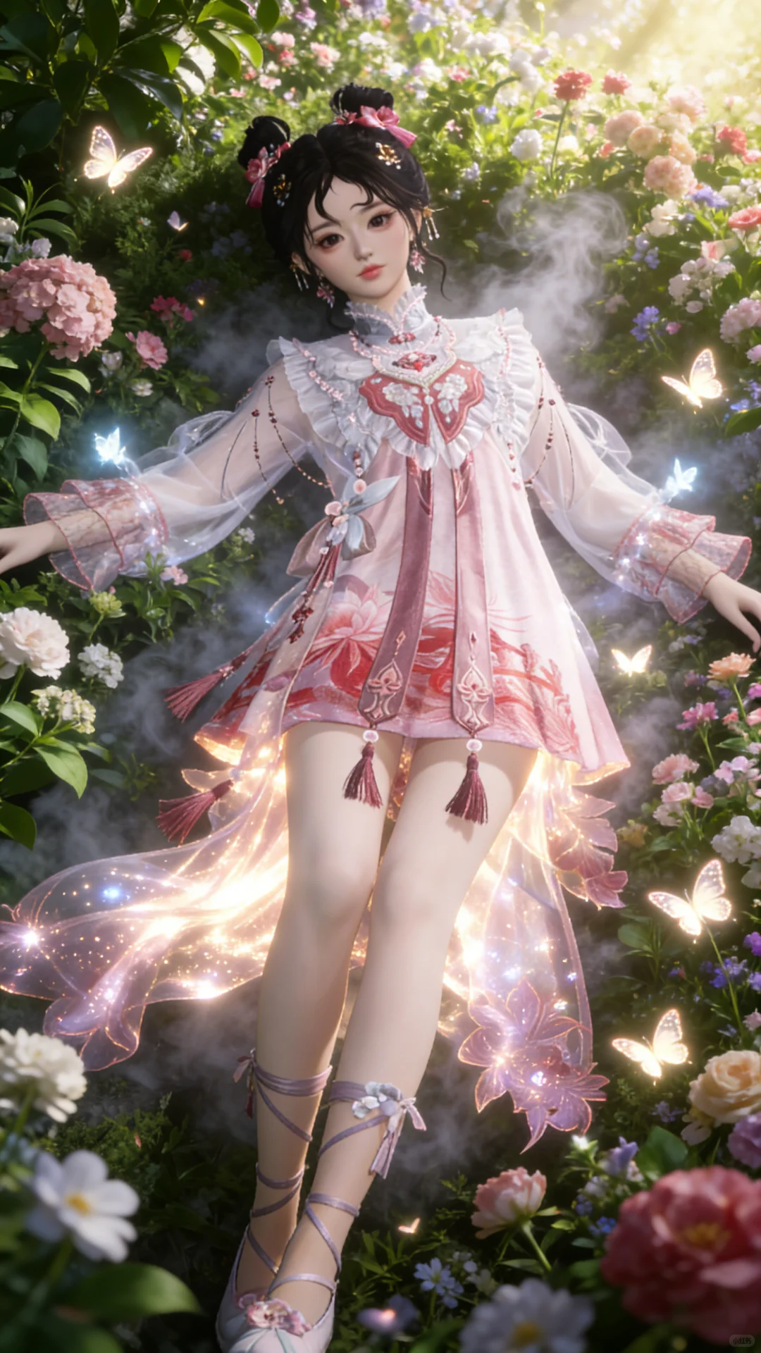 少东瓜花园戏蝶」燕云拍照ai指令