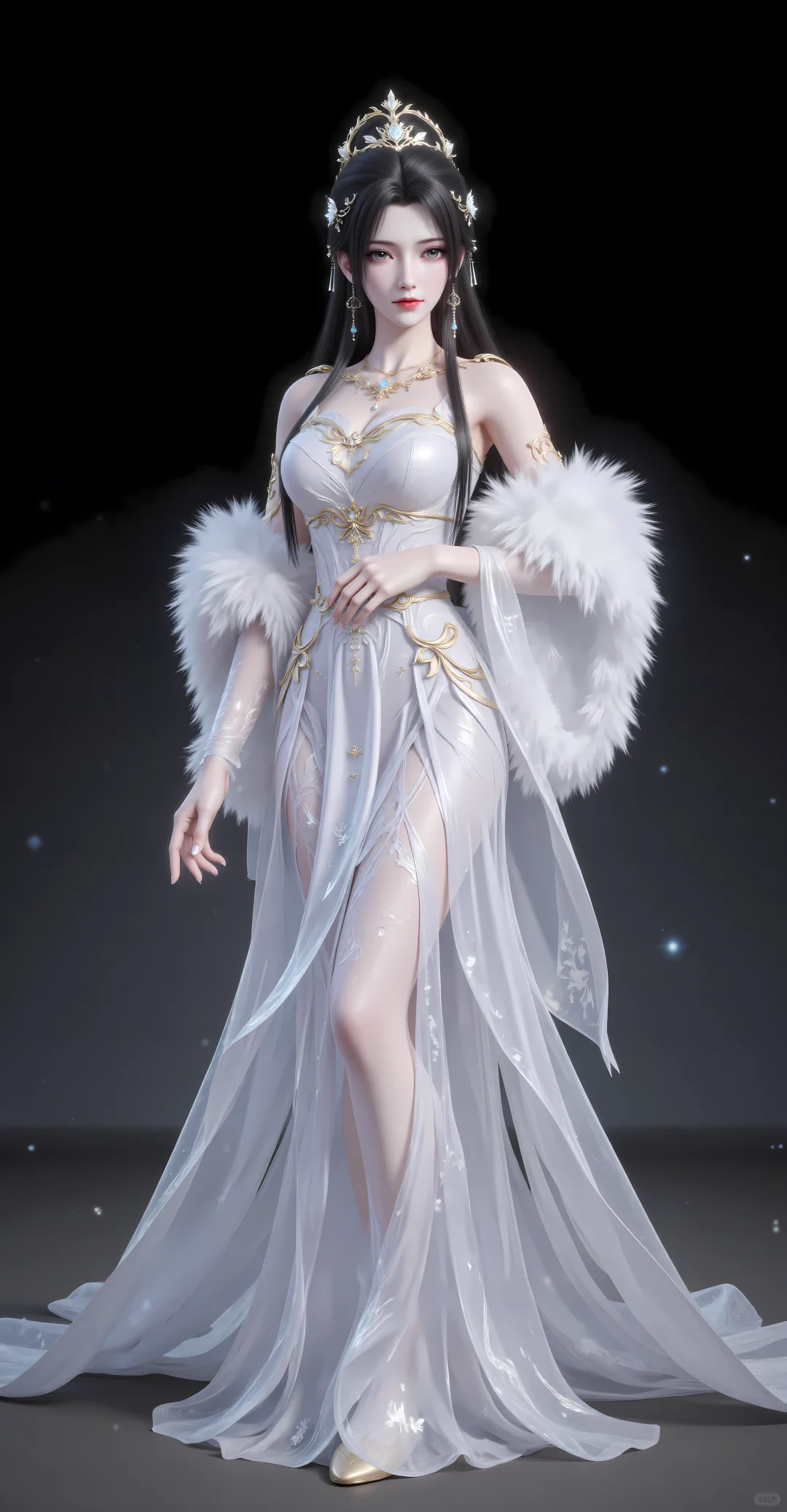 「壁纸」清漪，九头身女神天花板