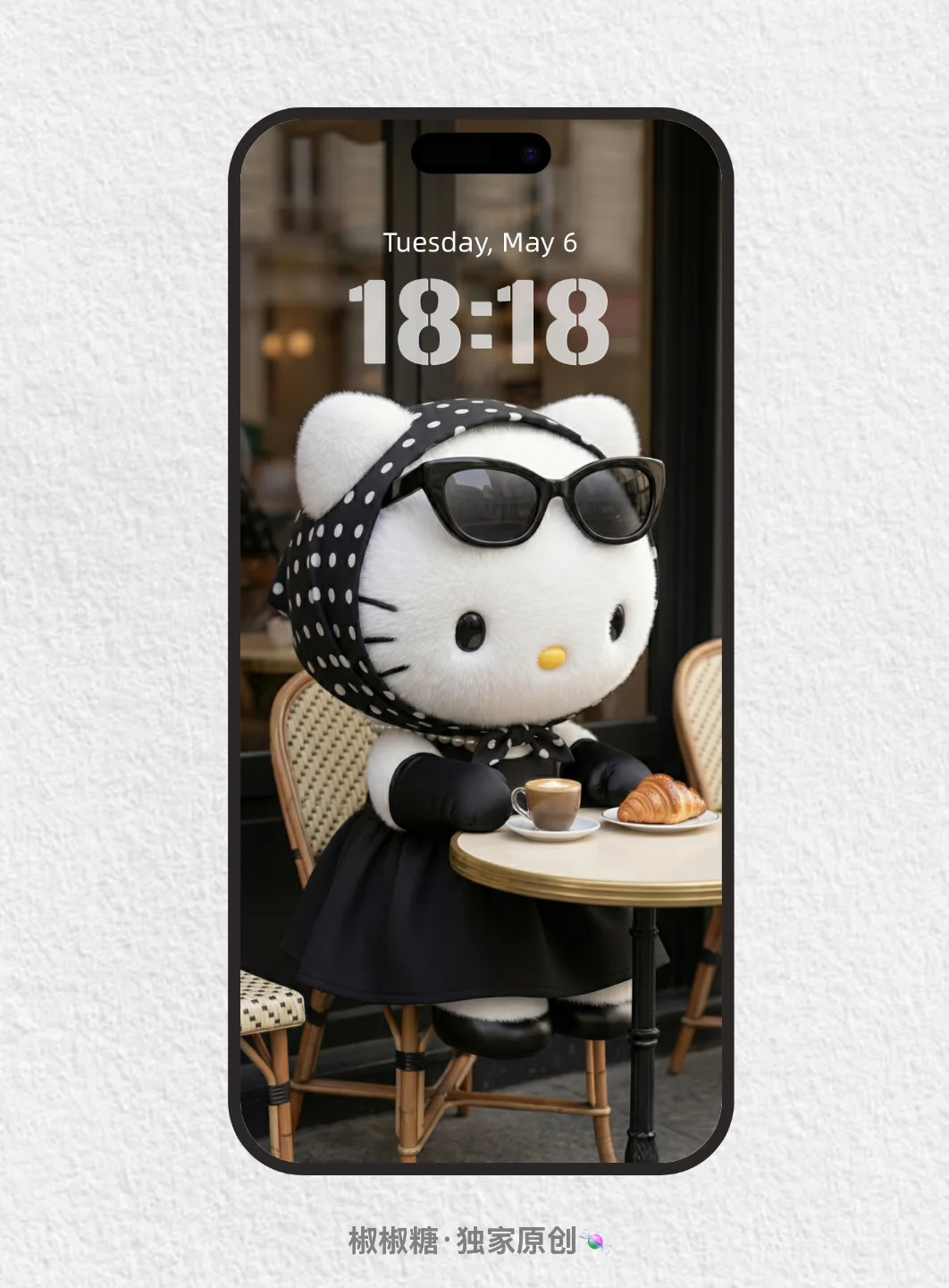🕶HelloKitty×赫本风｜壁纸🎀