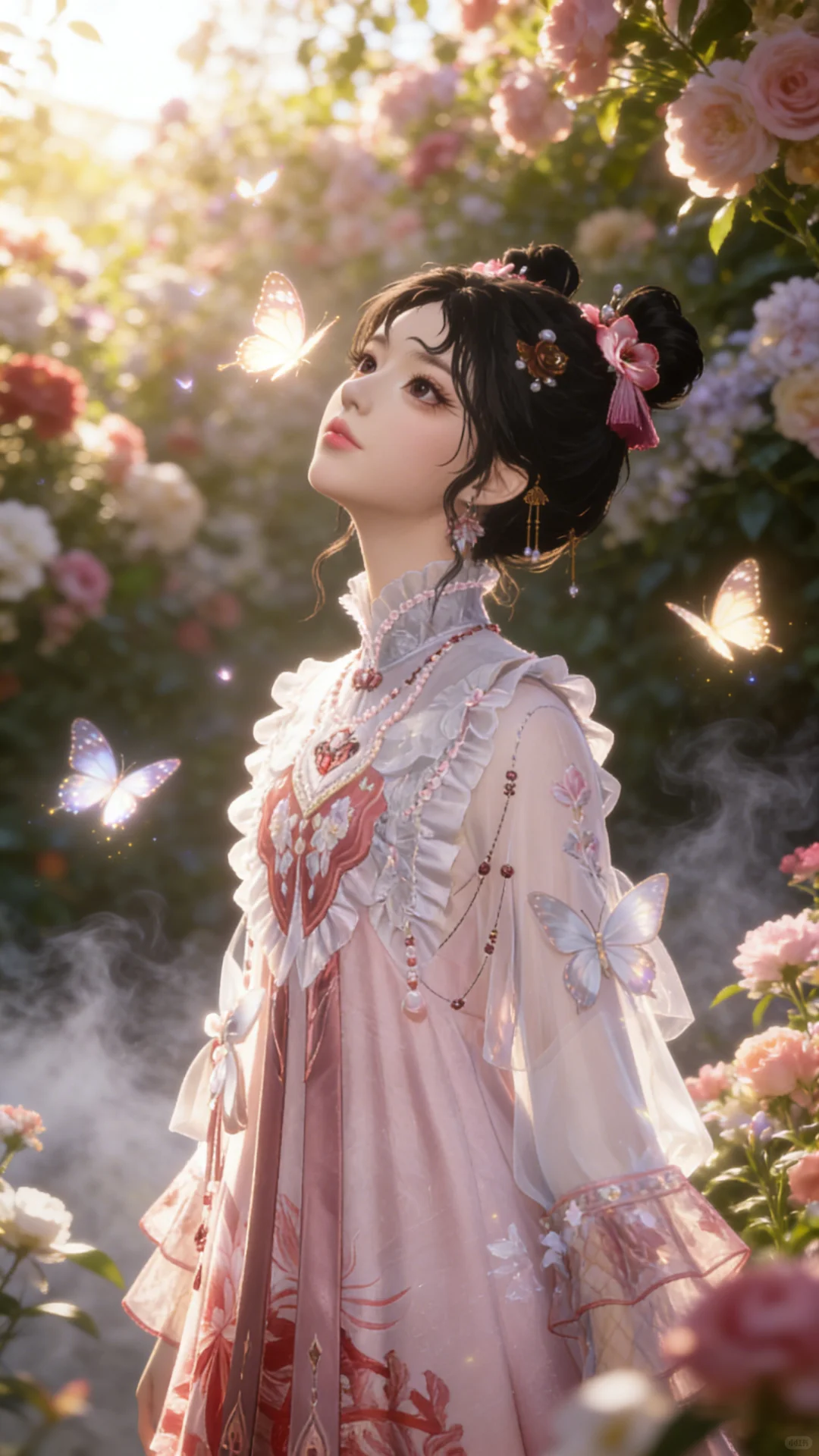 少东瓜花园戏蝶」燕云拍照ai指令