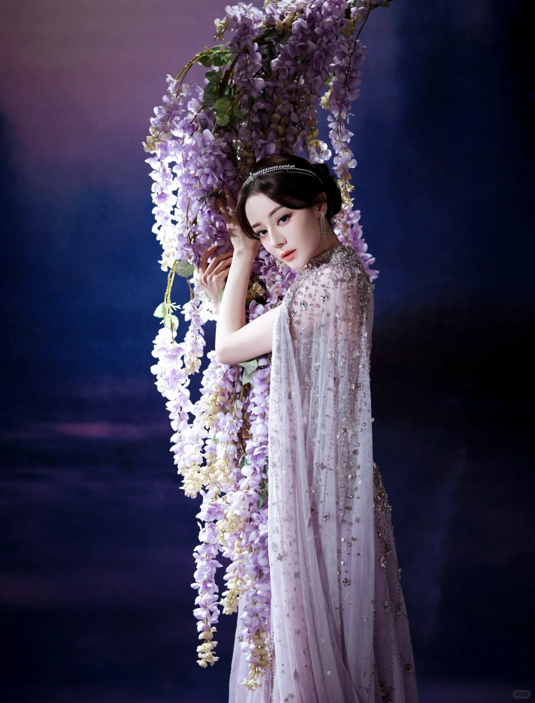 我给迪丽热巴化的极光紫罗兰女神妆