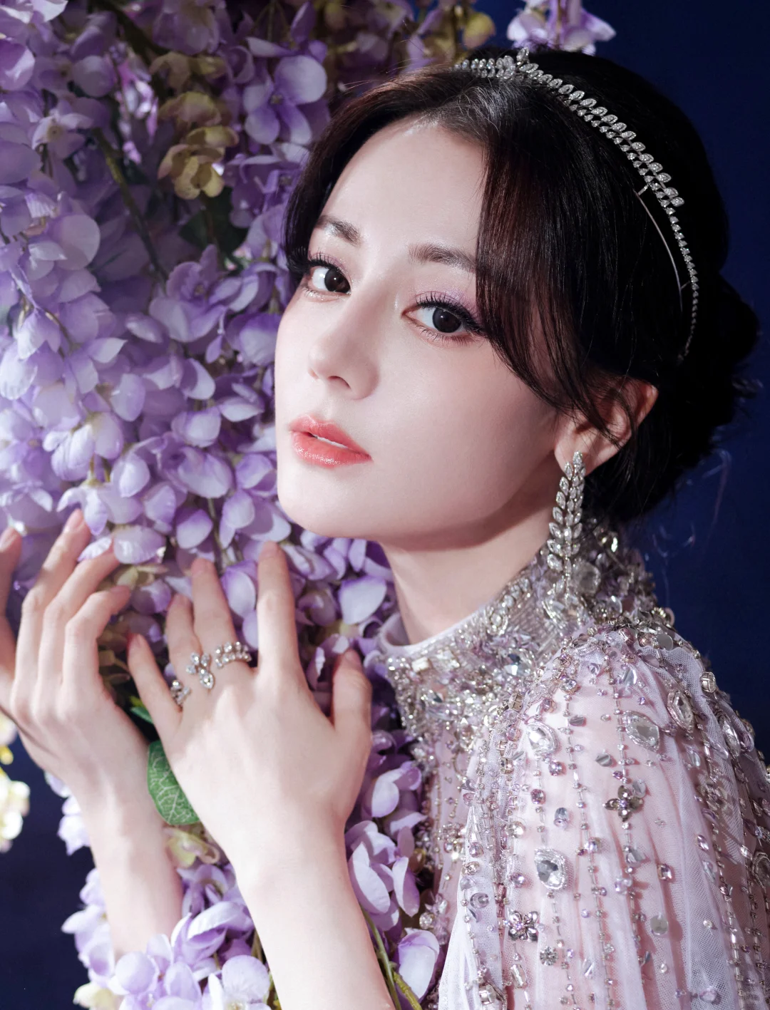 我给迪丽热巴化的极光紫罗兰女神妆