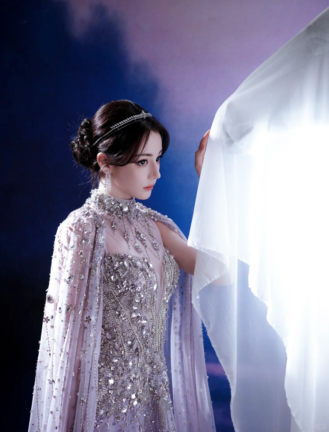 我给迪丽热巴化的极光紫罗兰女神妆