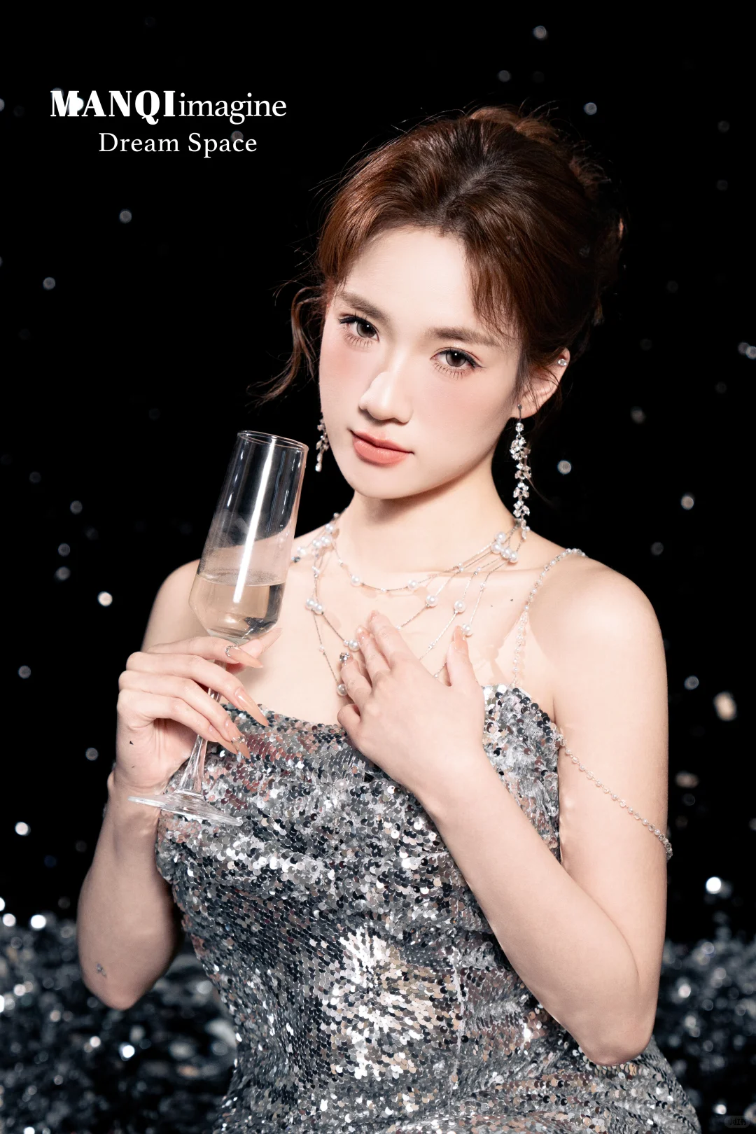 新昌写真｜银色礼服太美啦！！