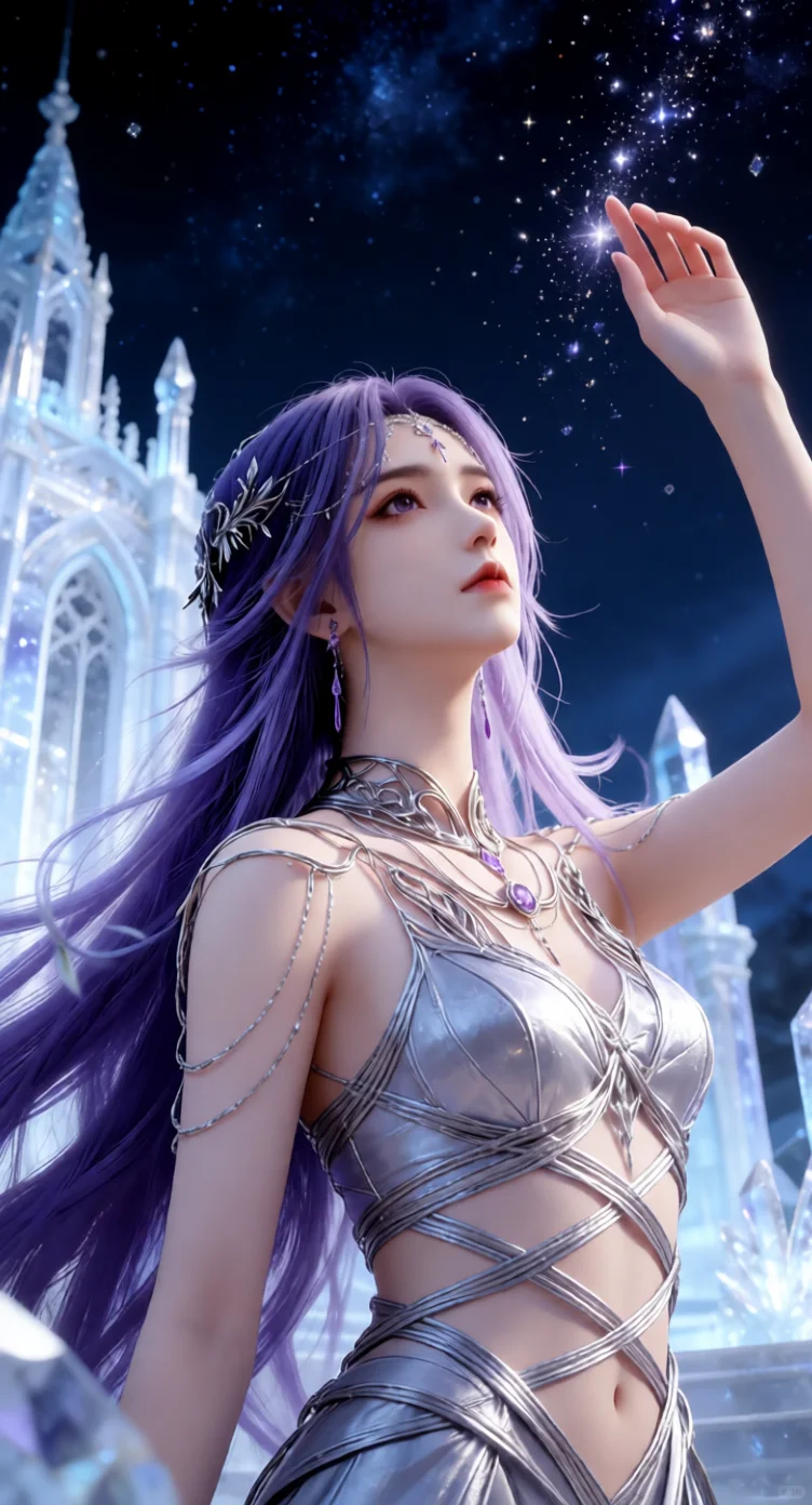 新素材，紫发精灵，太喜欢啦～