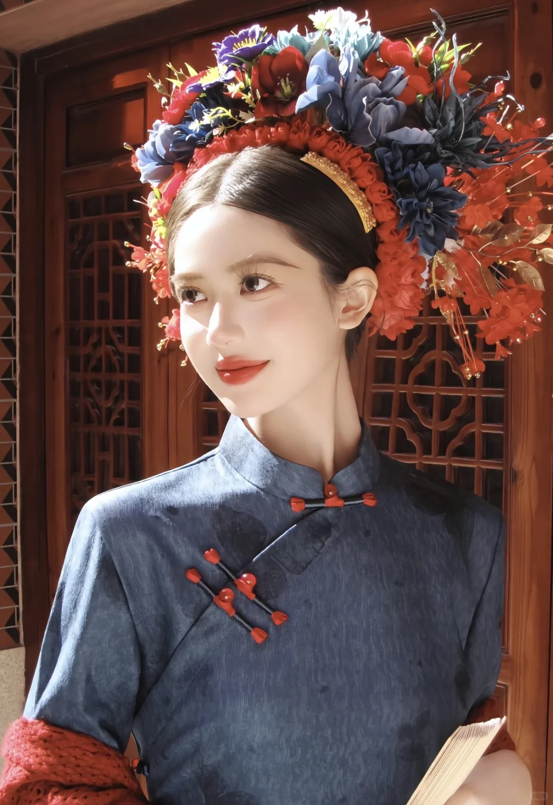 泉州模特|旗袍配簪花的效果如何呢