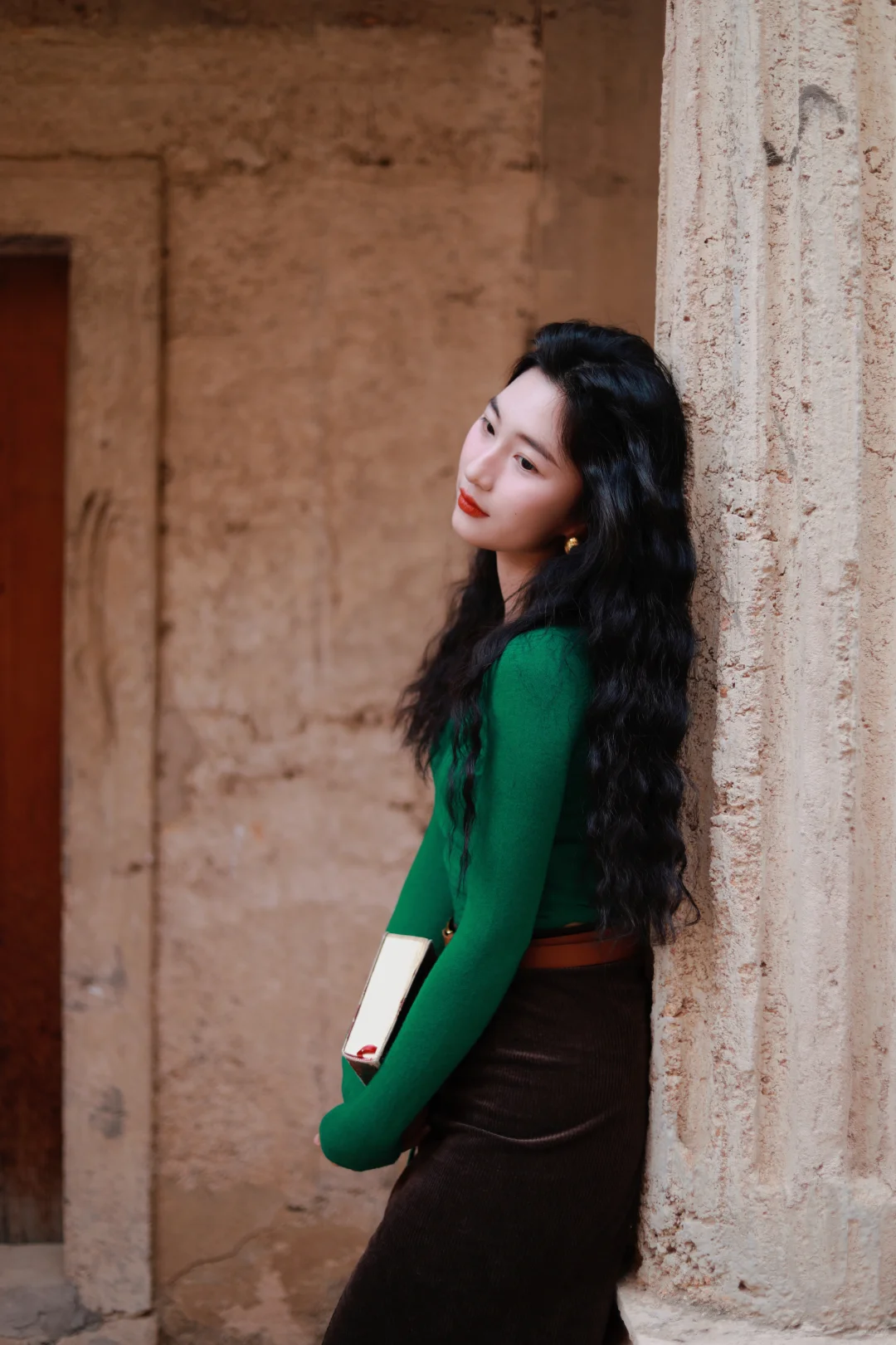 港风拍照穿搭公式🟢➕🟤好绝！附滤镜