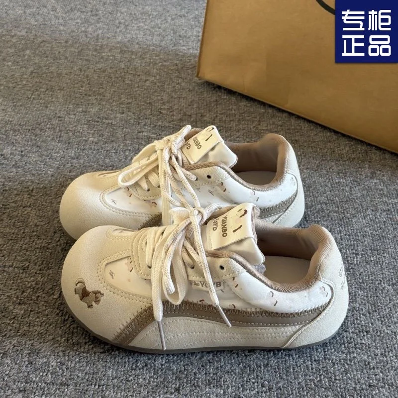 德训鞋女鞋秋季2025新款超火网红百搭休闲潮