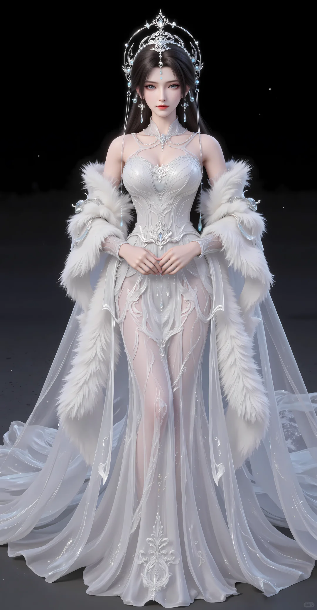 「壁纸」清漪，九头身女神天花板