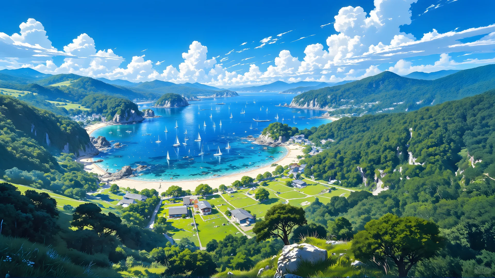 电脑壁纸 22 海边的宁静