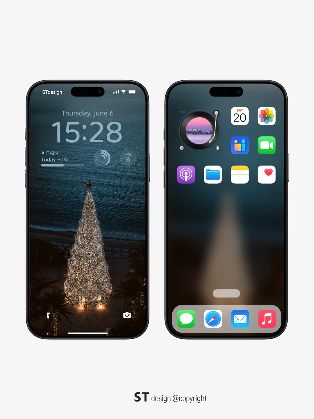 海边圣诞｜圣诞壁纸/高级氛围感/iphone17