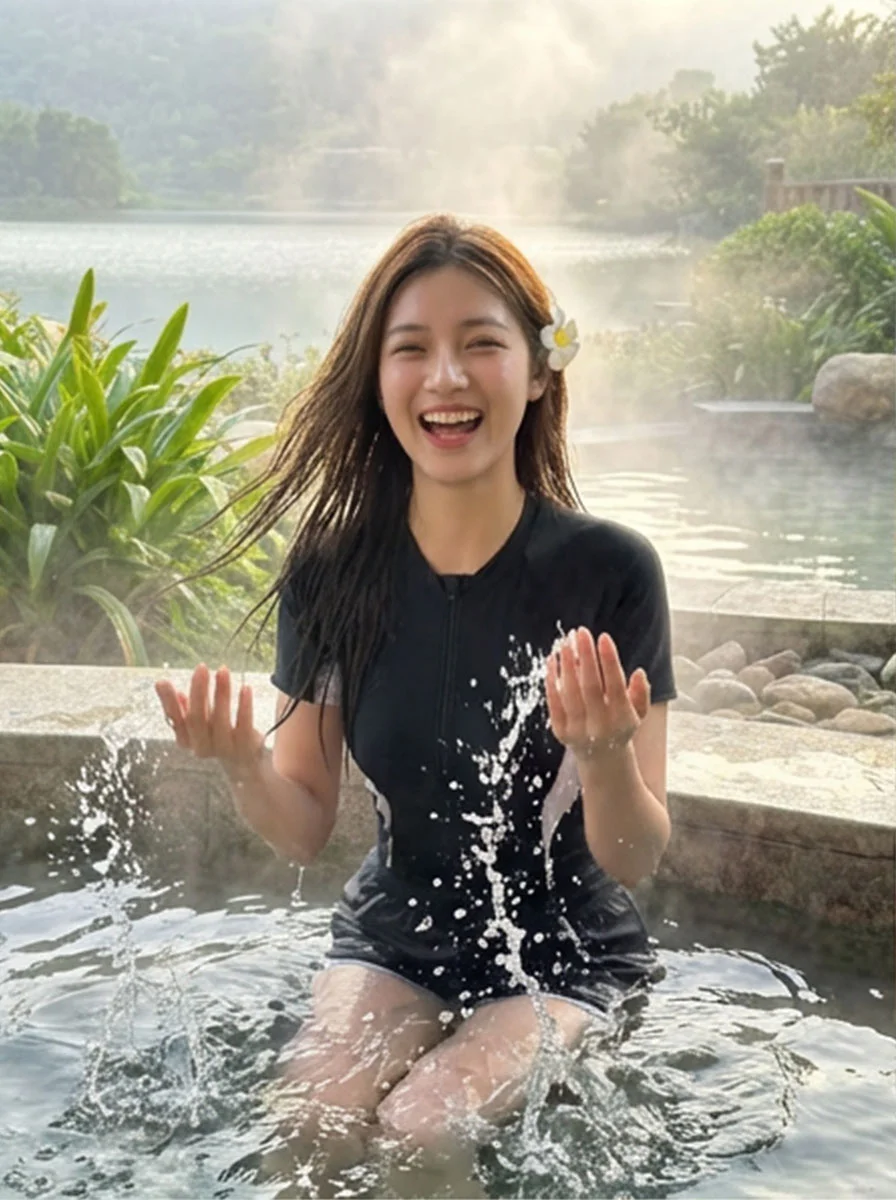 集美，发现一款好适合泡温泉的泳衣呀~