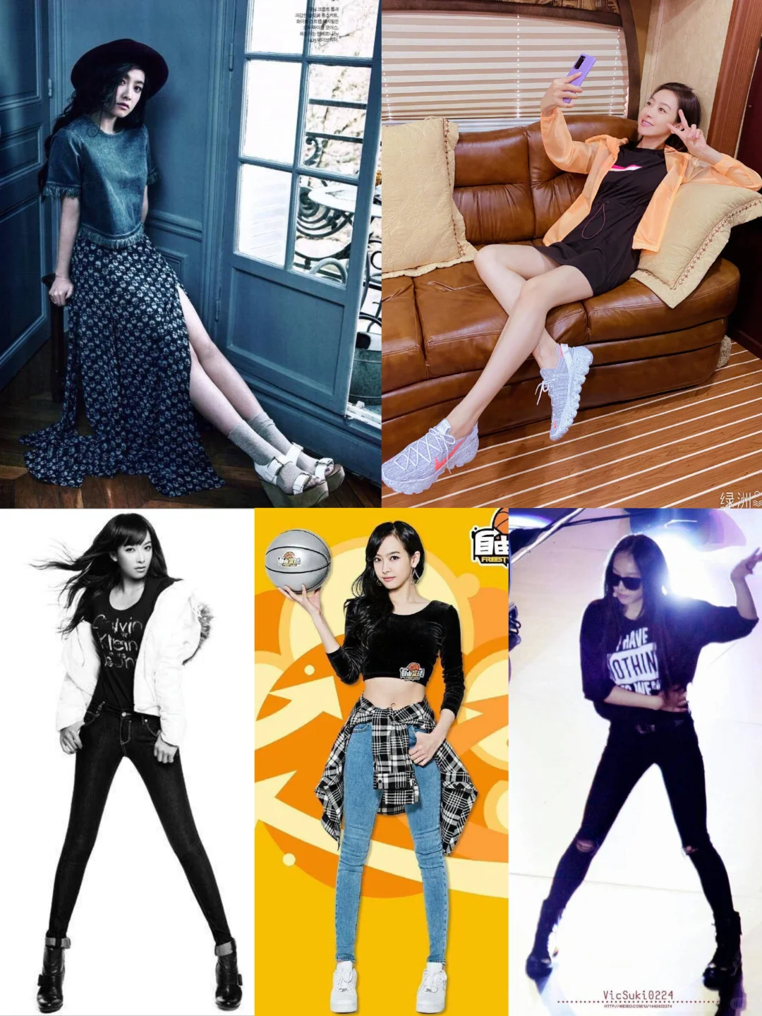 复习一下Victoria时期宋茜的名品美腿